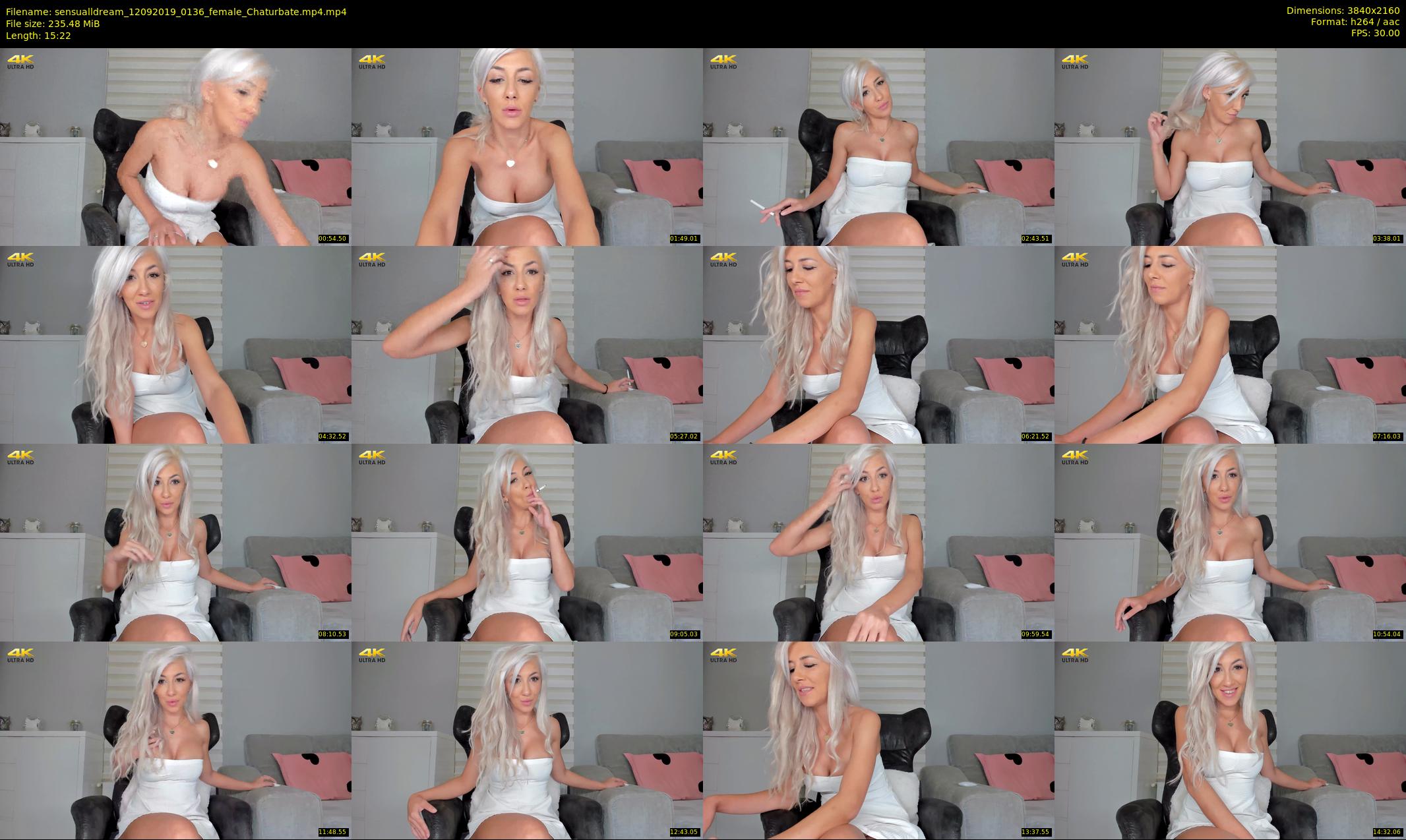 sensualldream — 16 minute Chaturbate female cam show recording, 4K, Sep 12, 2019