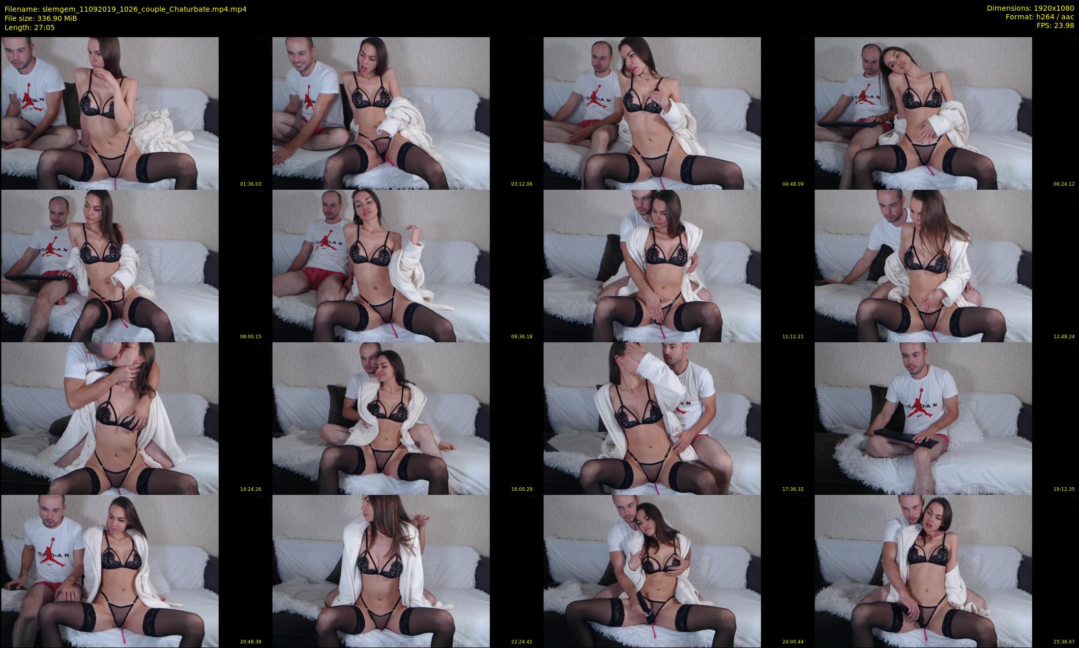 slemgem — 28 minute Chaturbate couple cam show recording, 1080p, Sep 11, 2019