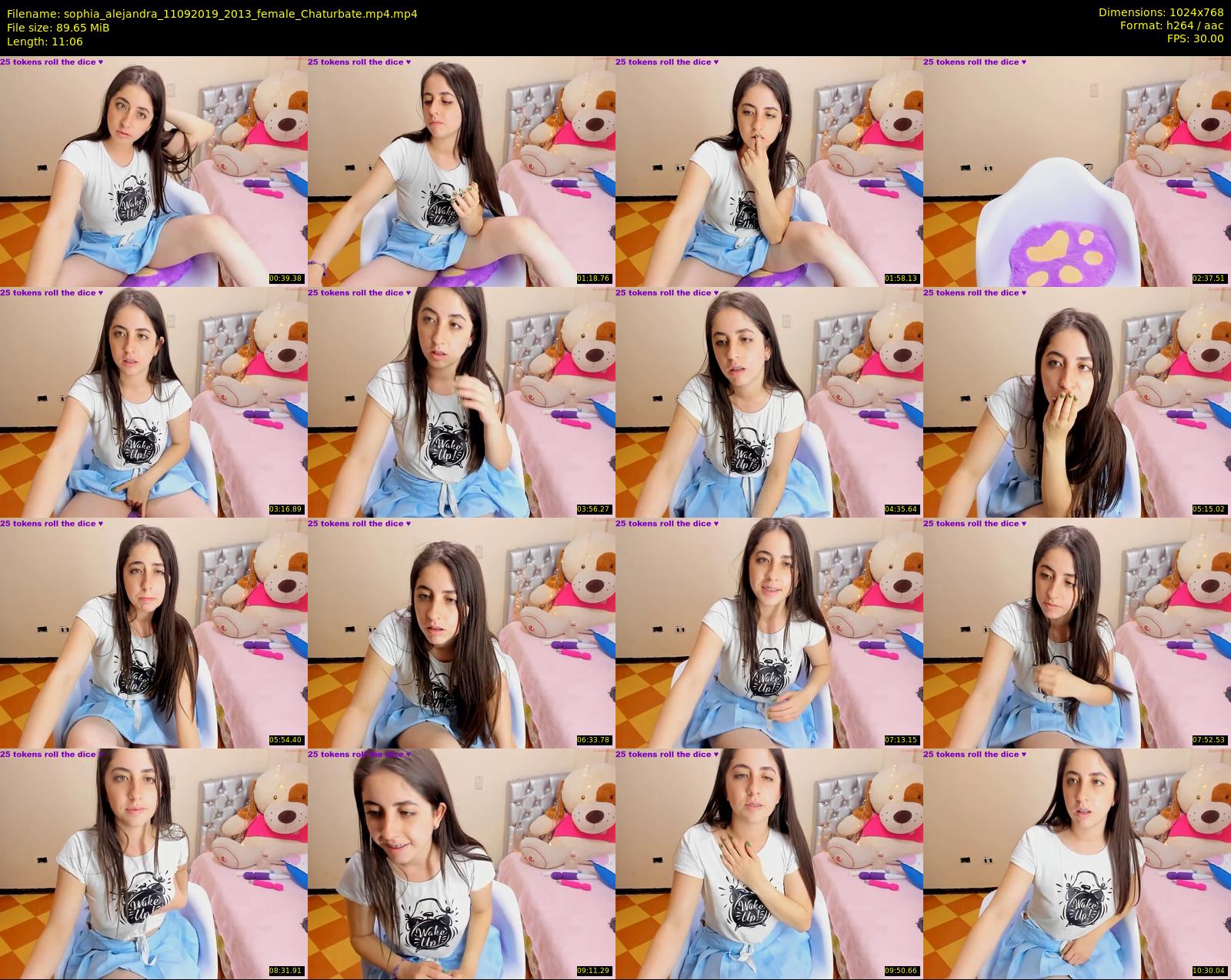sophia_alejandra — 12 minute Chaturbate female cam show recording, 720p, Sep 11, 2019