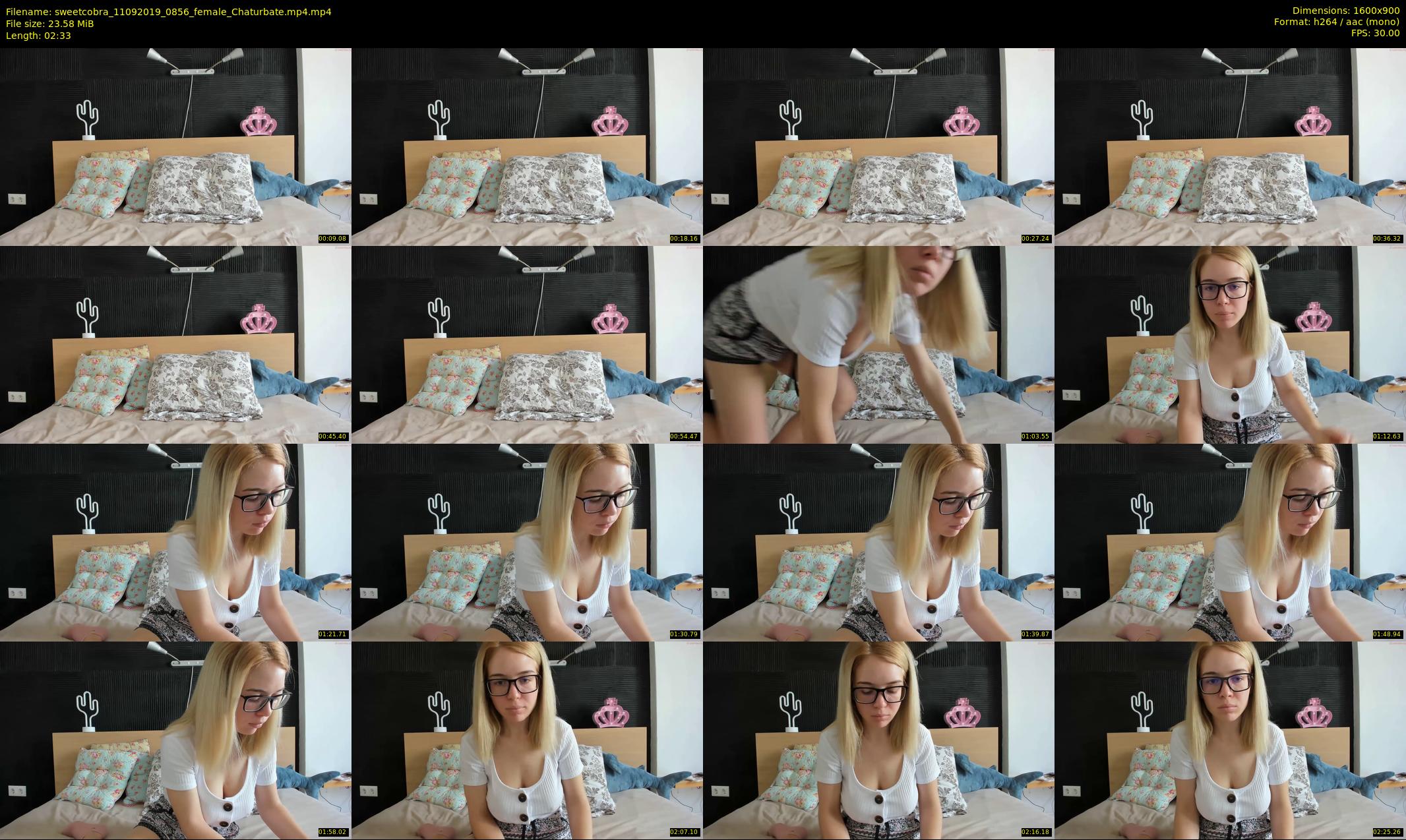 sweetcobra — 3 minute Chaturbate female cam show recording, 720p, Sep 11, 2019