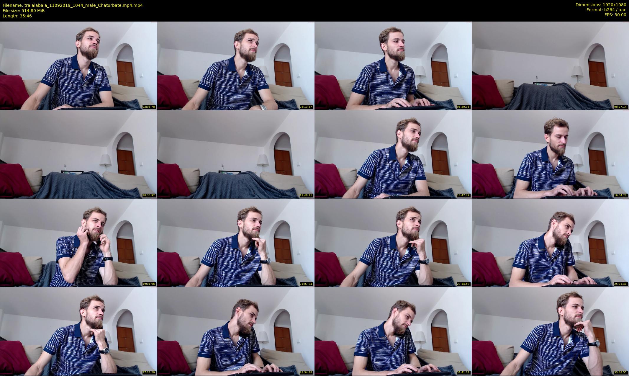 tralalabala — 36 minute Chaturbate male cam show recording, 1080p, Sep 11, 2019