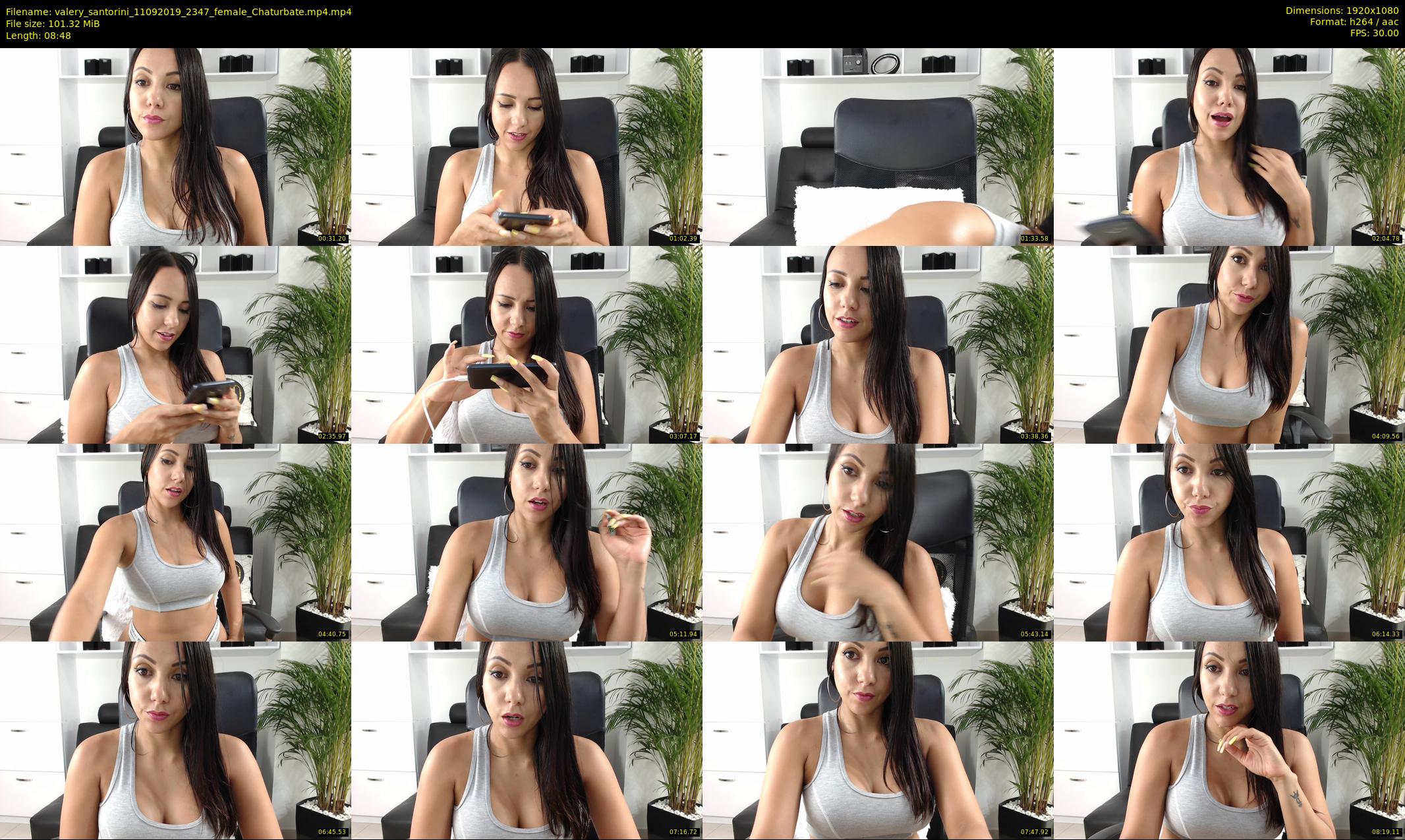 valery_santorini — 9 minute Chaturbate female cam show recording, 1080p, Sep 11, 2019