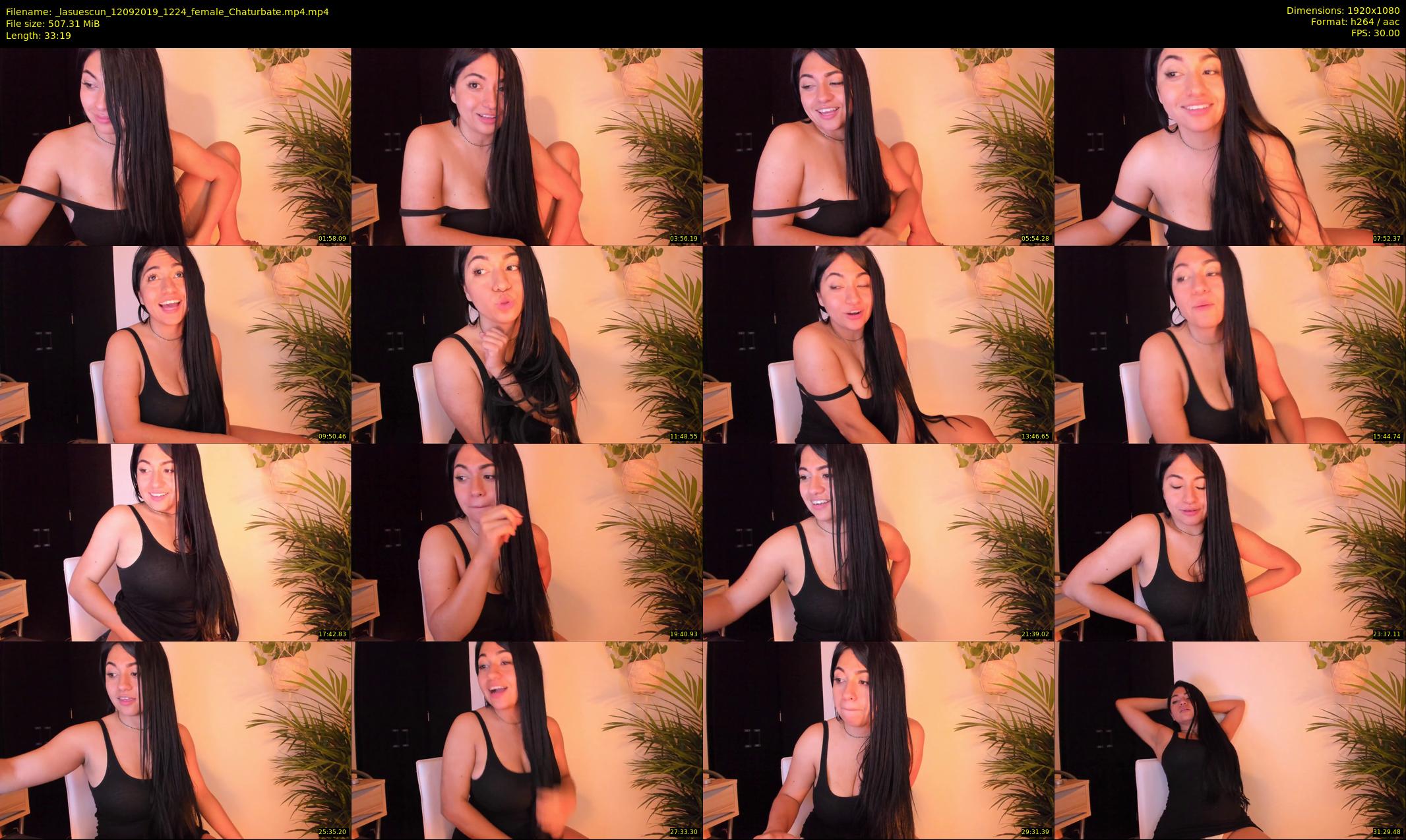_lasuescun — 34 minute Chaturbate female cam show recording, 1080p, Sep 12, 2019