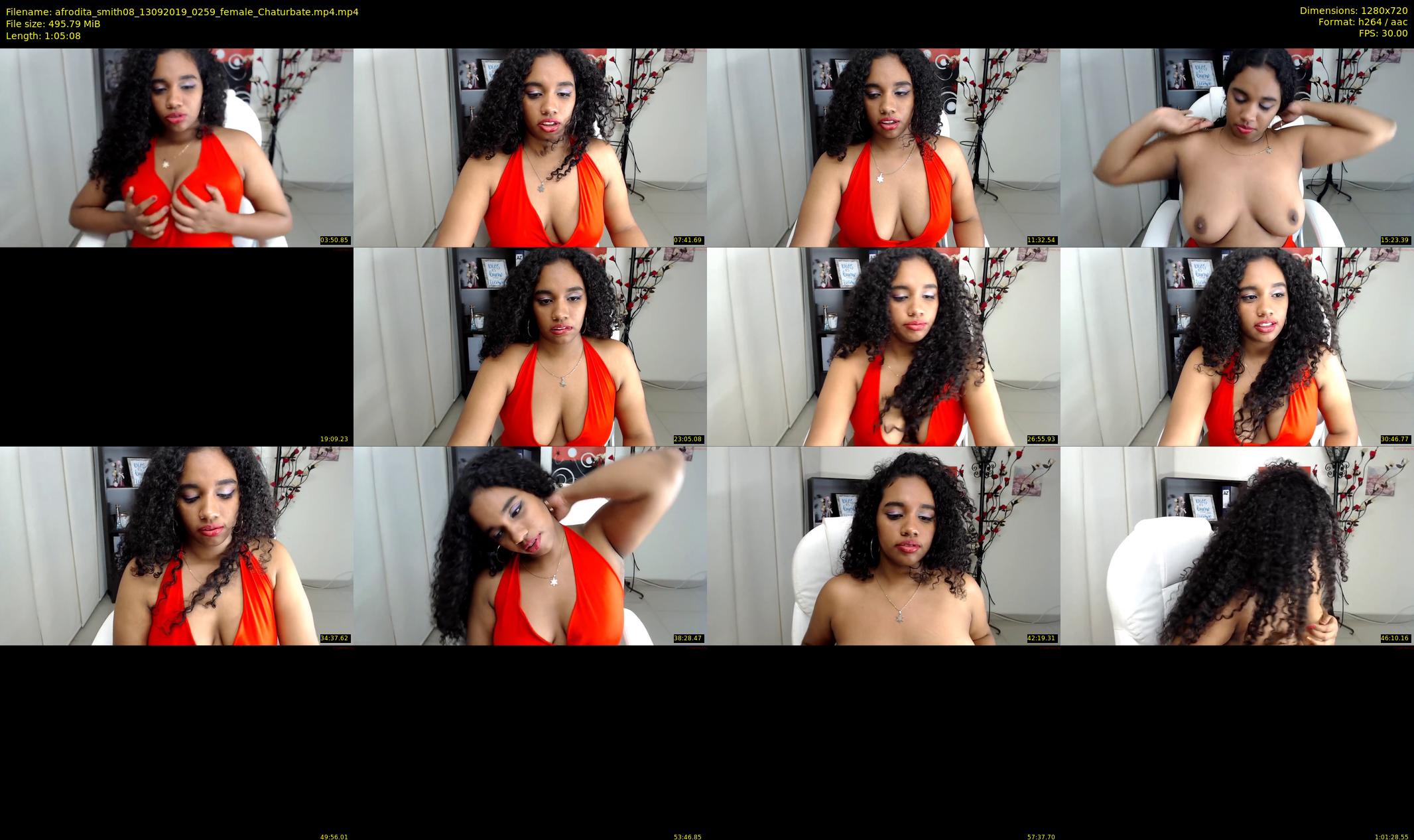 afrodita_smith08 — 66 minute Chaturbate female cam show recording, 720p, Sep 13, 2019