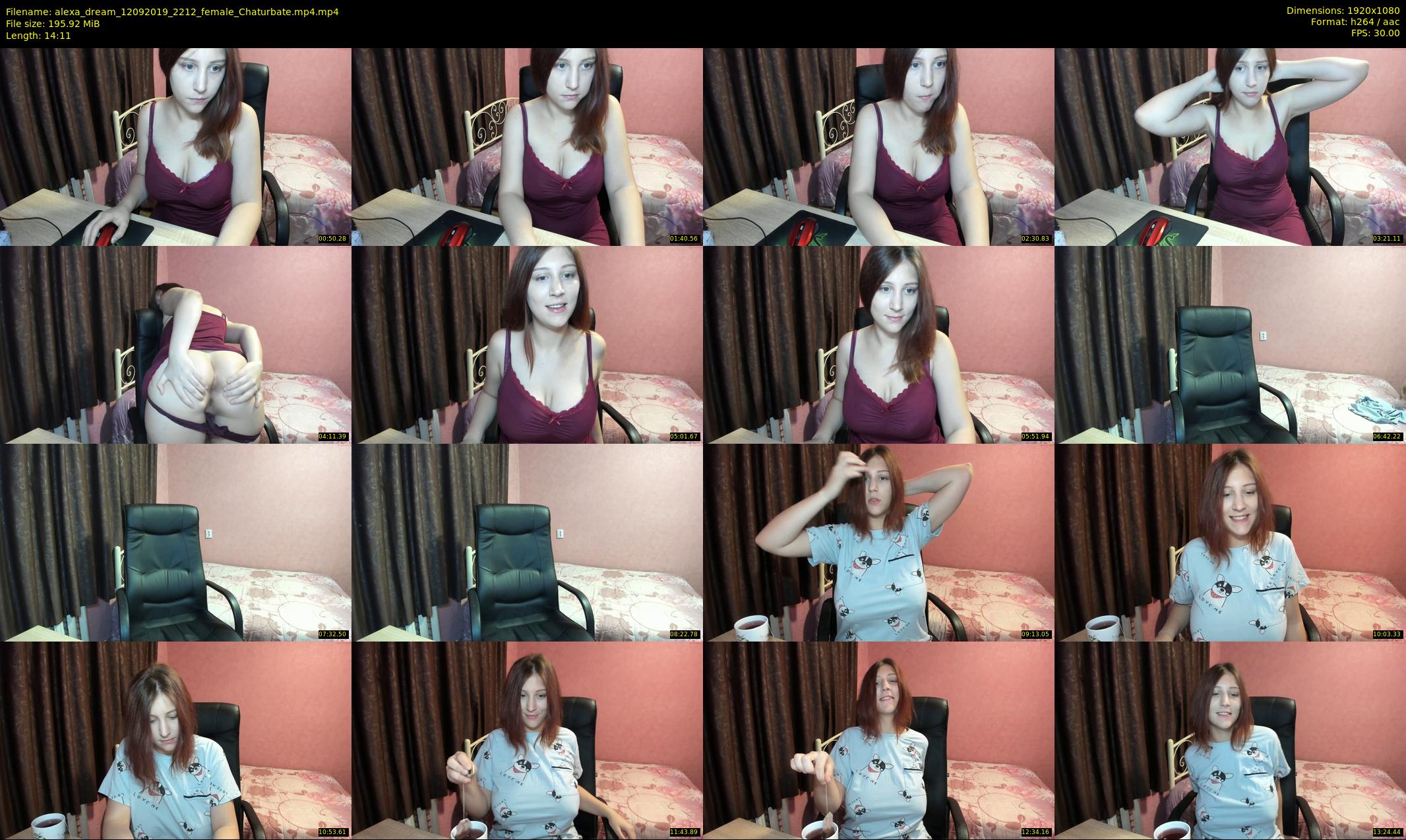 alexa_dream — 15 minute Chaturbate female cam show recording, 1080p, Sep 12, 2019