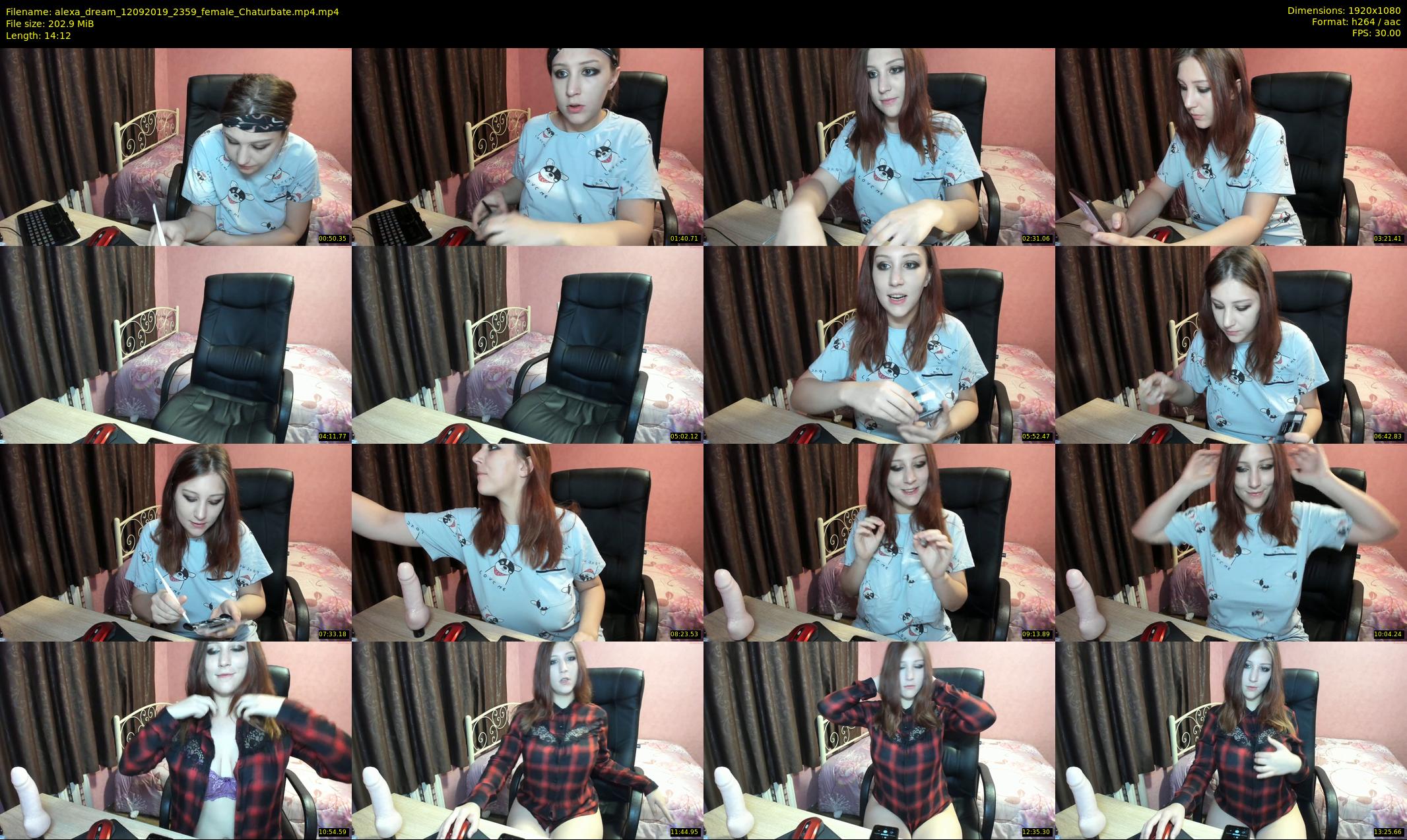 alexa_dream — 15 minute Chaturbate female cam show recording, 1080p, Sep 12, 2019