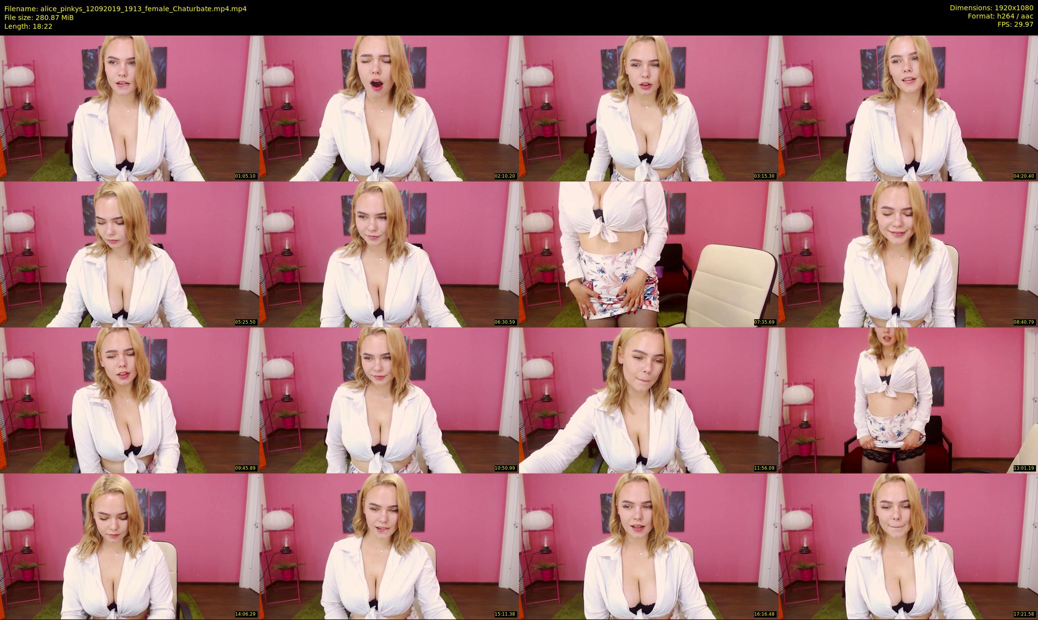 alice_pinkys — 19 minute Chaturbate female cam show recording, 1080p, Sep 12, 2019