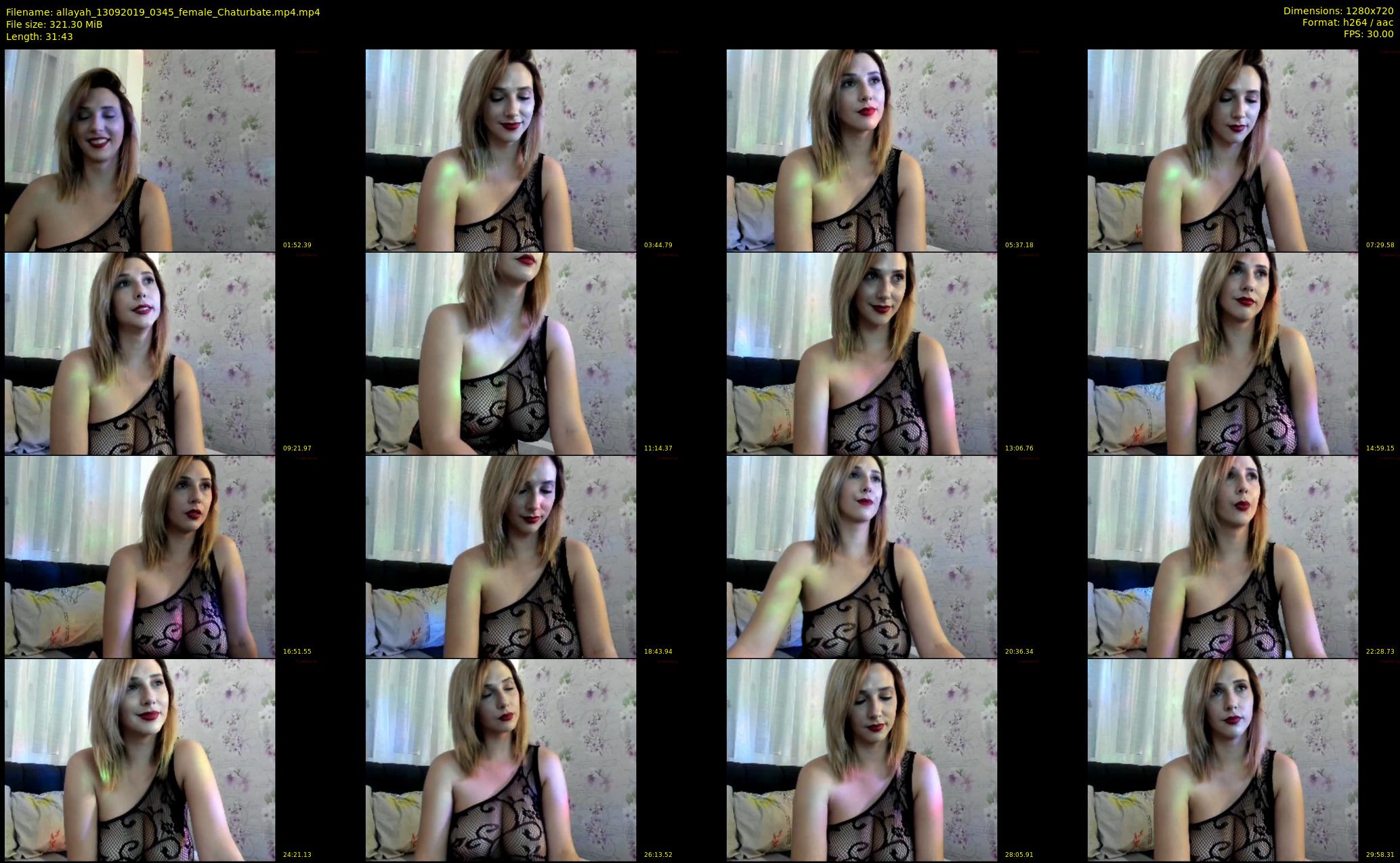 allayah — 32 minute Chaturbate female cam show recording, 720p, Sep 13, 2019