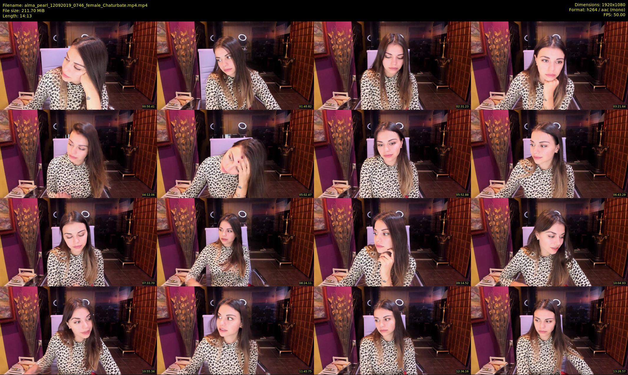 alma_pearl — 15 minute Chaturbate female cam show recording, 1080p, Sep 12, 2019