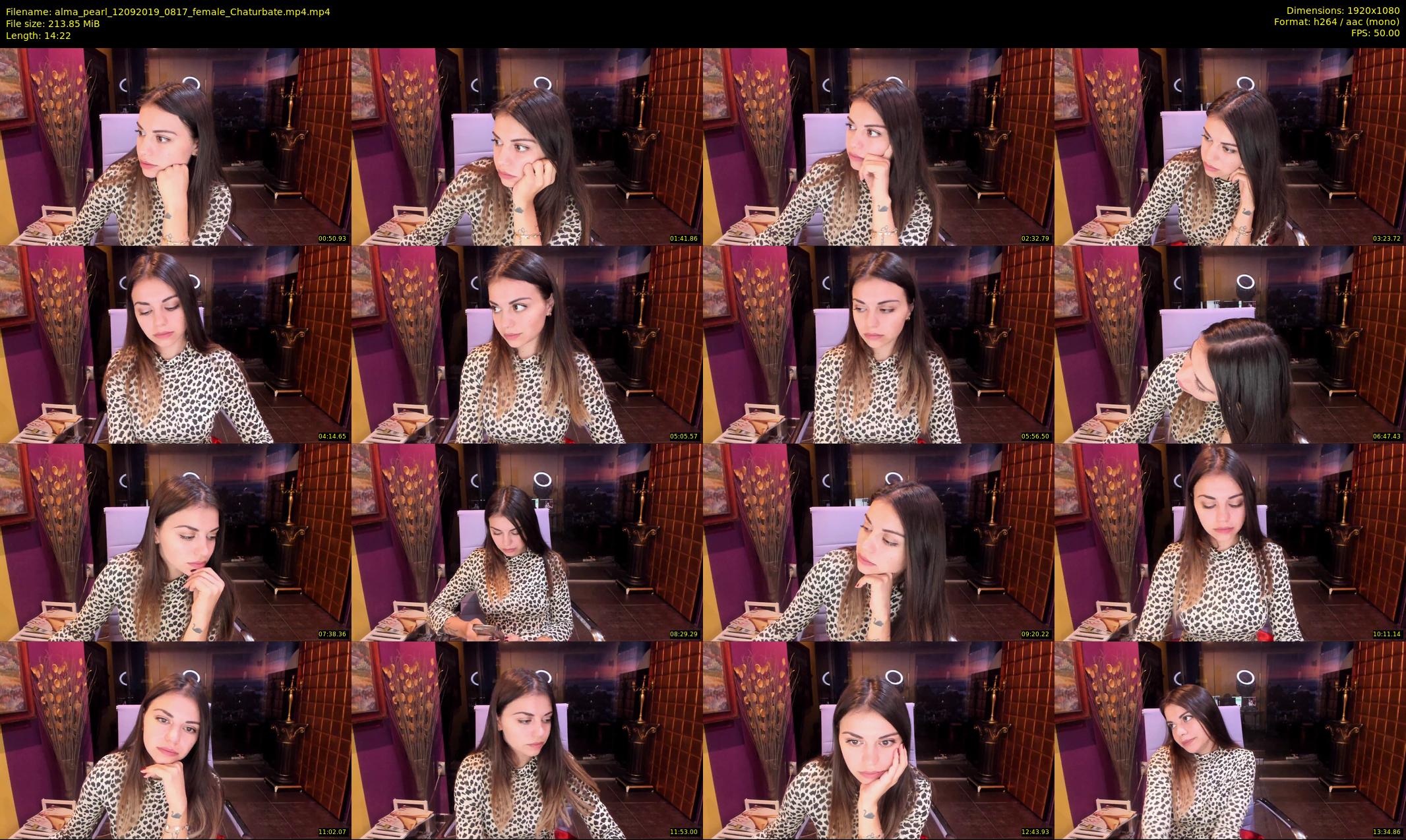 alma_pearl — 15 minute Chaturbate female cam show recording, 1080p, Sep 12, 2019