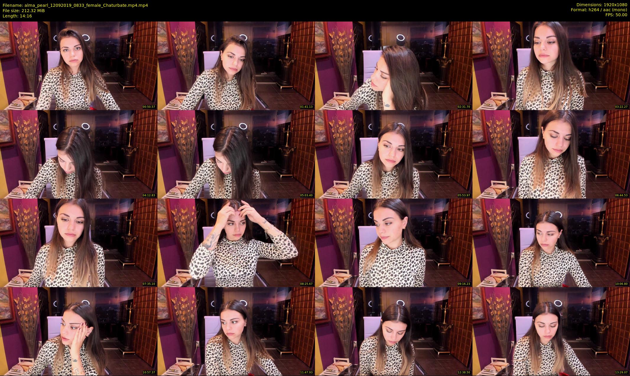 alma_pearl — 15 minute Chaturbate female cam show recording, 1080p, Sep 12, 2019