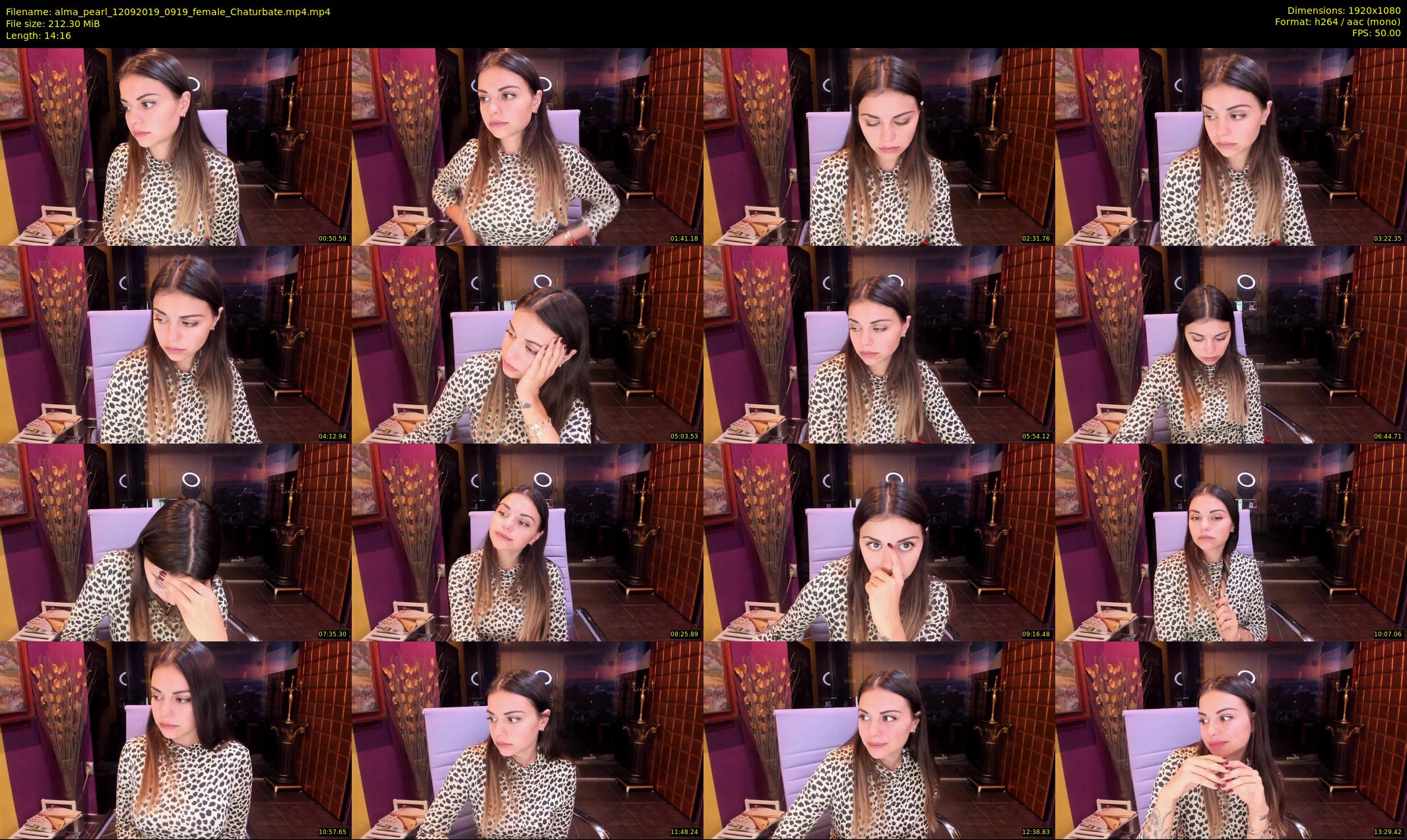 alma_pearl — 15 minute Chaturbate female cam show recording, 1080p, Sep 12, 2019