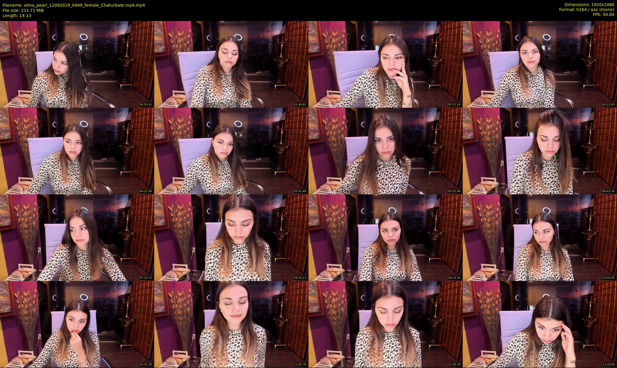 alma_pearl — 15 minute Chaturbate female cam show recording, 1080p, Sep 12, 2019