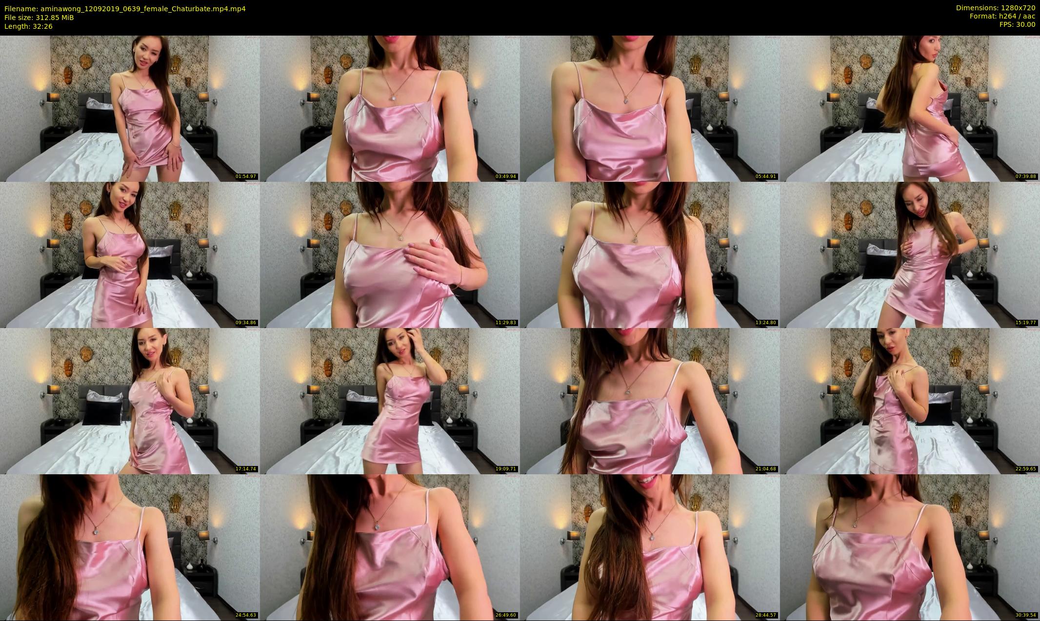 aminawong — 33 minute Chaturbate female cam show recording, 720p, Sep 12, 2019