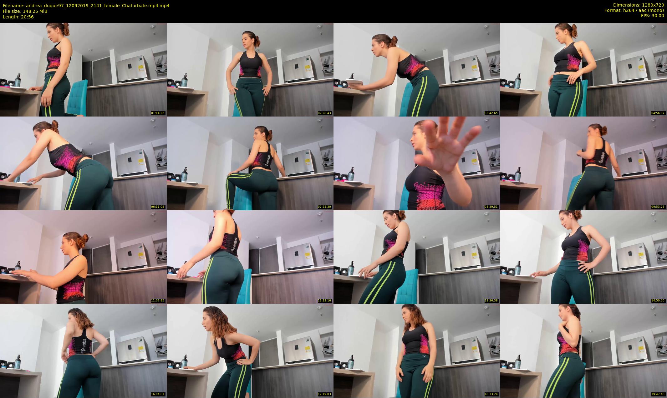 andrea_duque97 — 21 minute Chaturbate female cam show recording, 720p, Sep 12, 2019