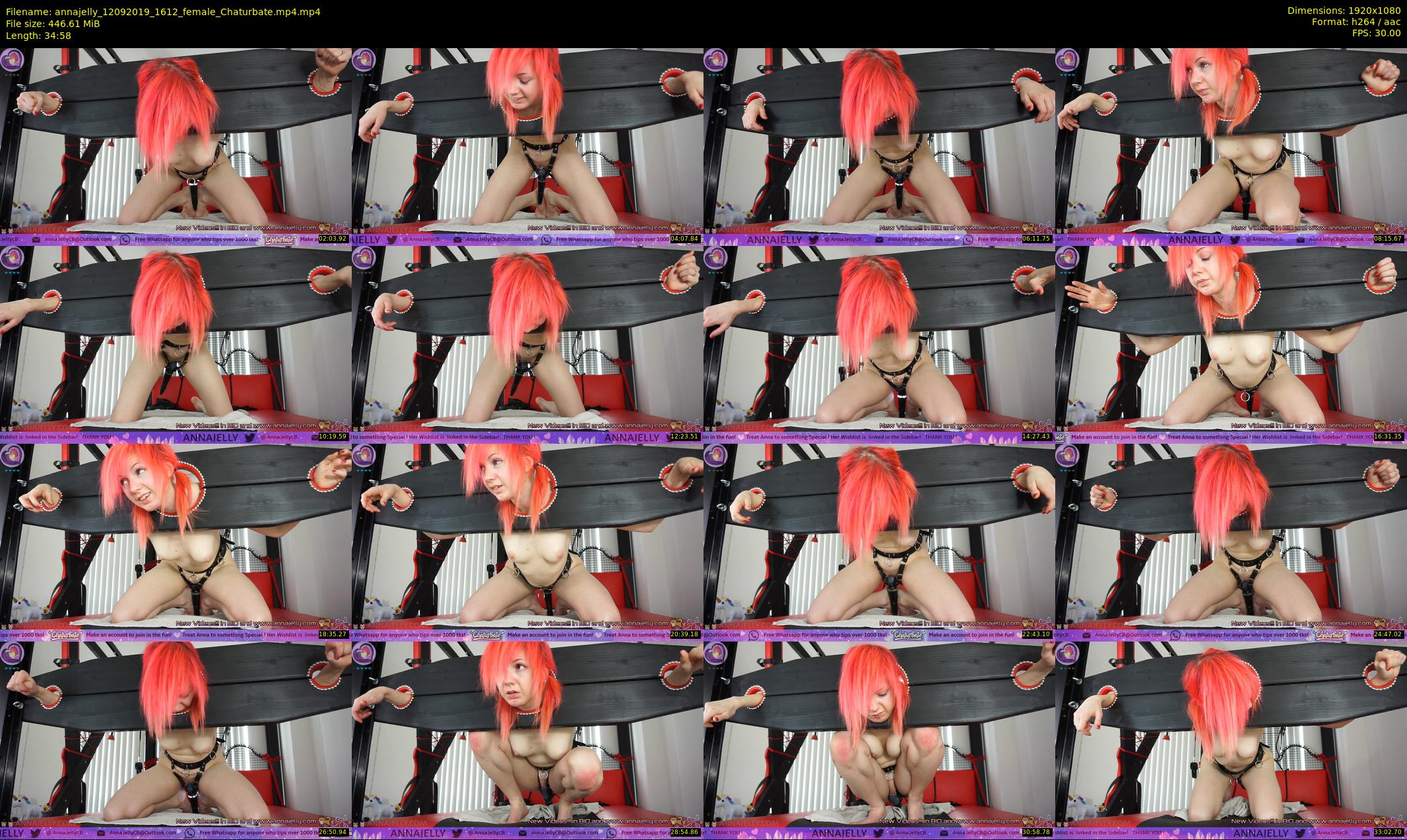 annajelly — 35 minute Chaturbate couple cam show recording, 1080p, Sep 12, 2019