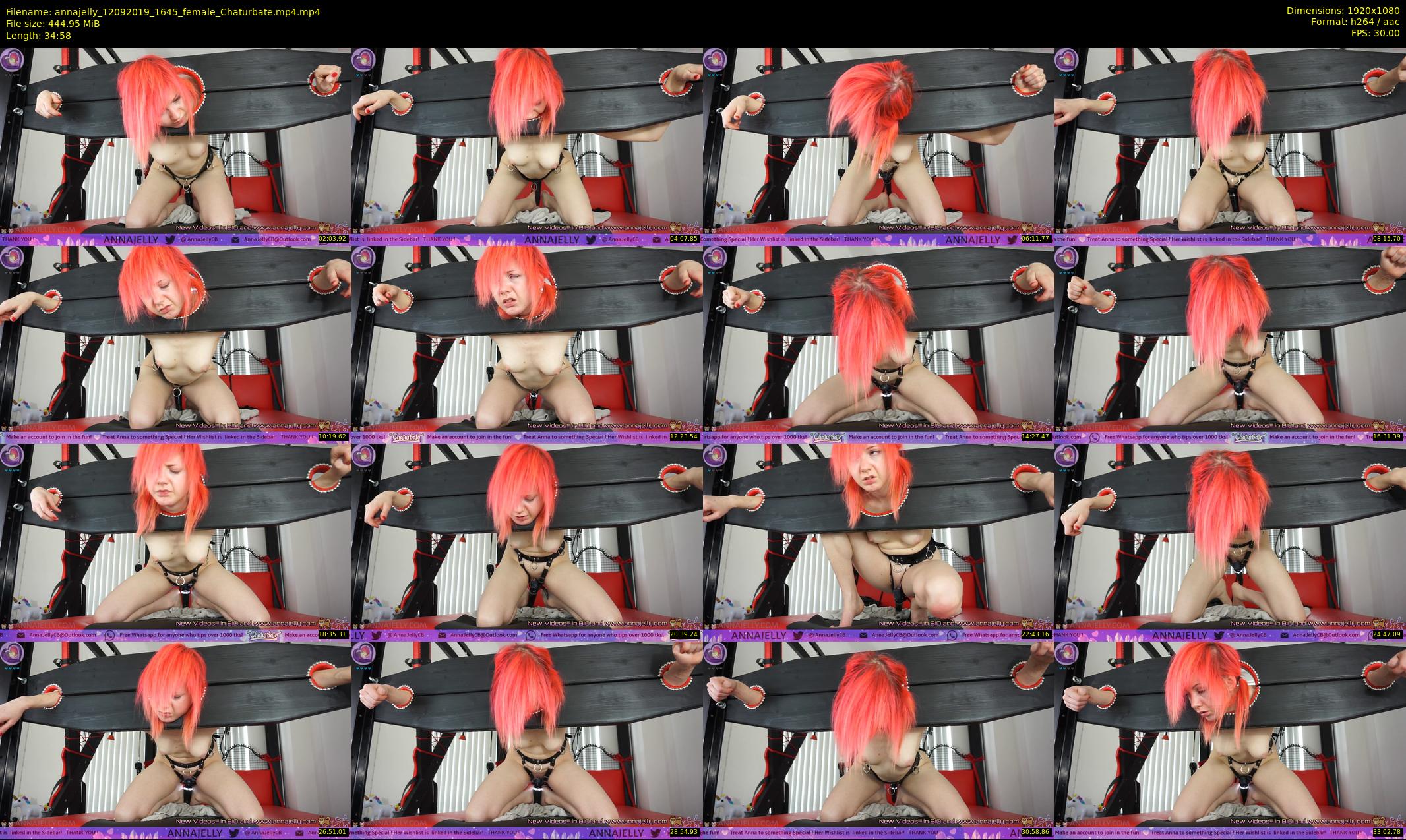 annajelly — 35 minute Chaturbate couple cam show recording, 1080p, Sep 12, 2019