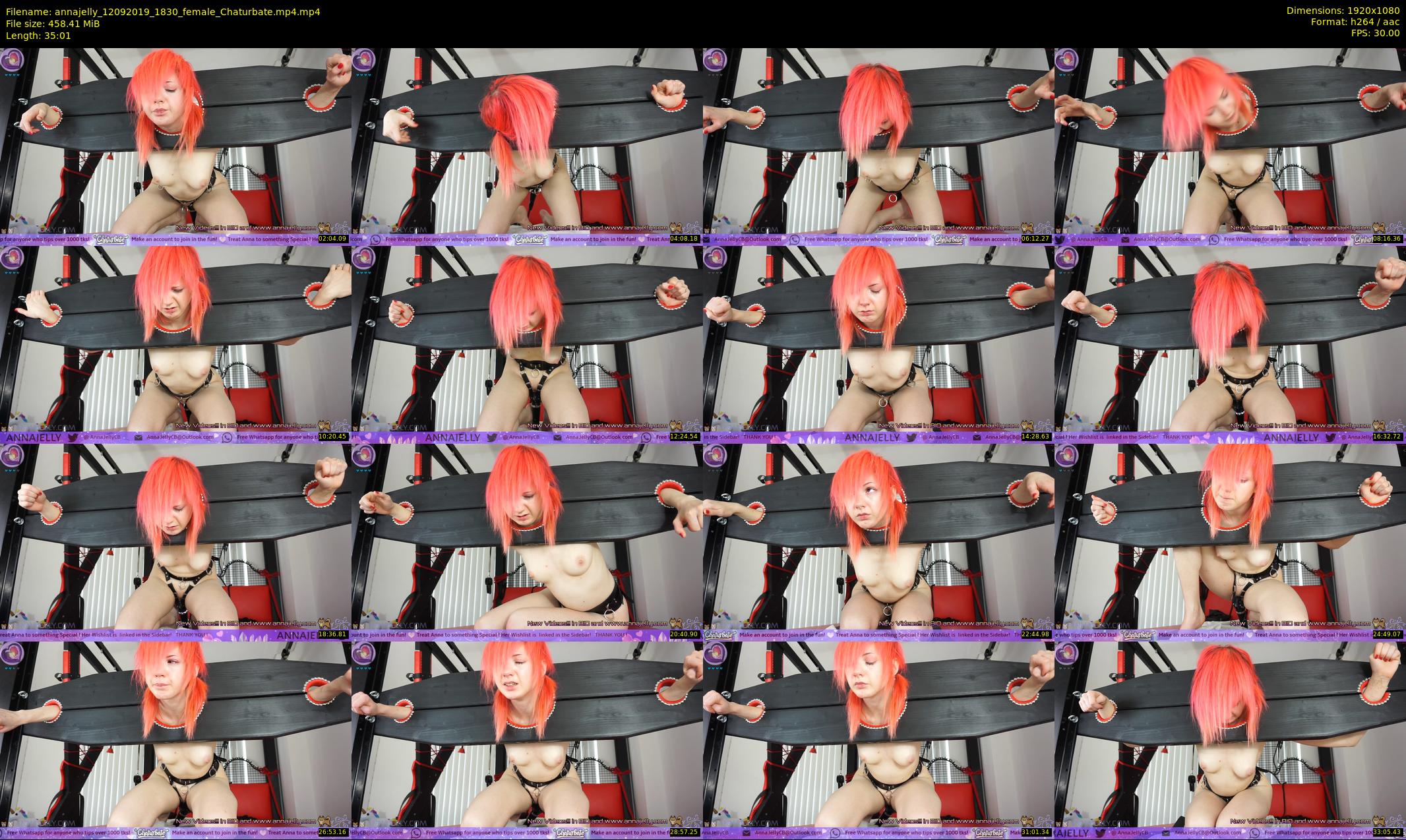 annajelly — 36 minute Chaturbate couple cam show recording, 1080p, Sep 12, 2019