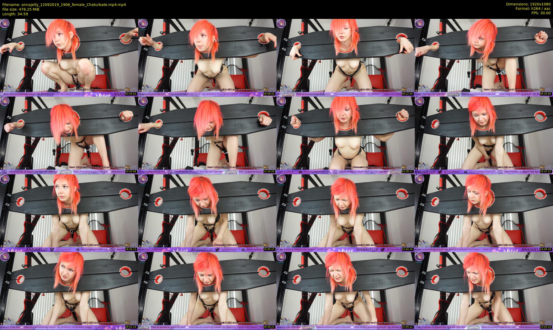 annajelly — 35 minute Chaturbate couple cam show recording, 1080p, Sep 12, 2019