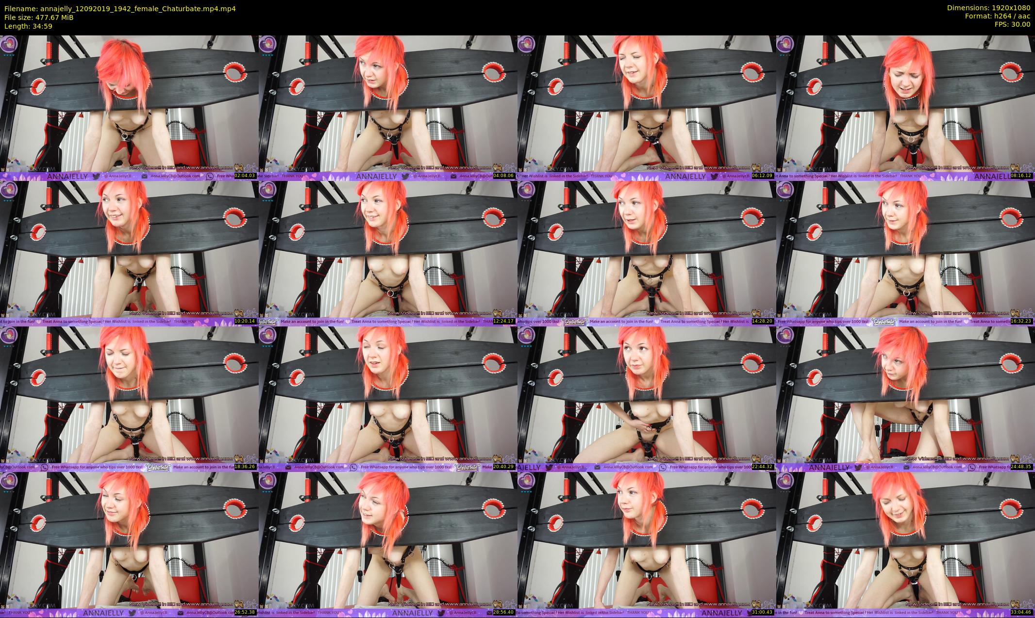 annajelly — 35 minute Chaturbate couple cam show recording, 1080p, Sep 12, 2019