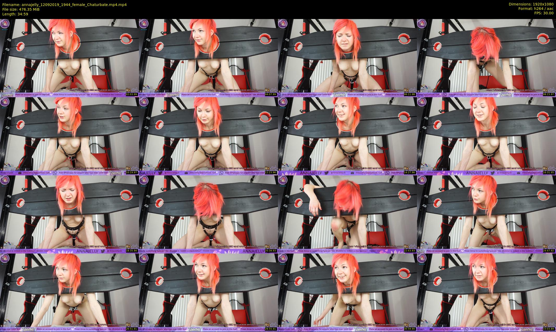 annajelly — 35 minute Chaturbate couple cam show recording, 1080p, Sep 12, 2019