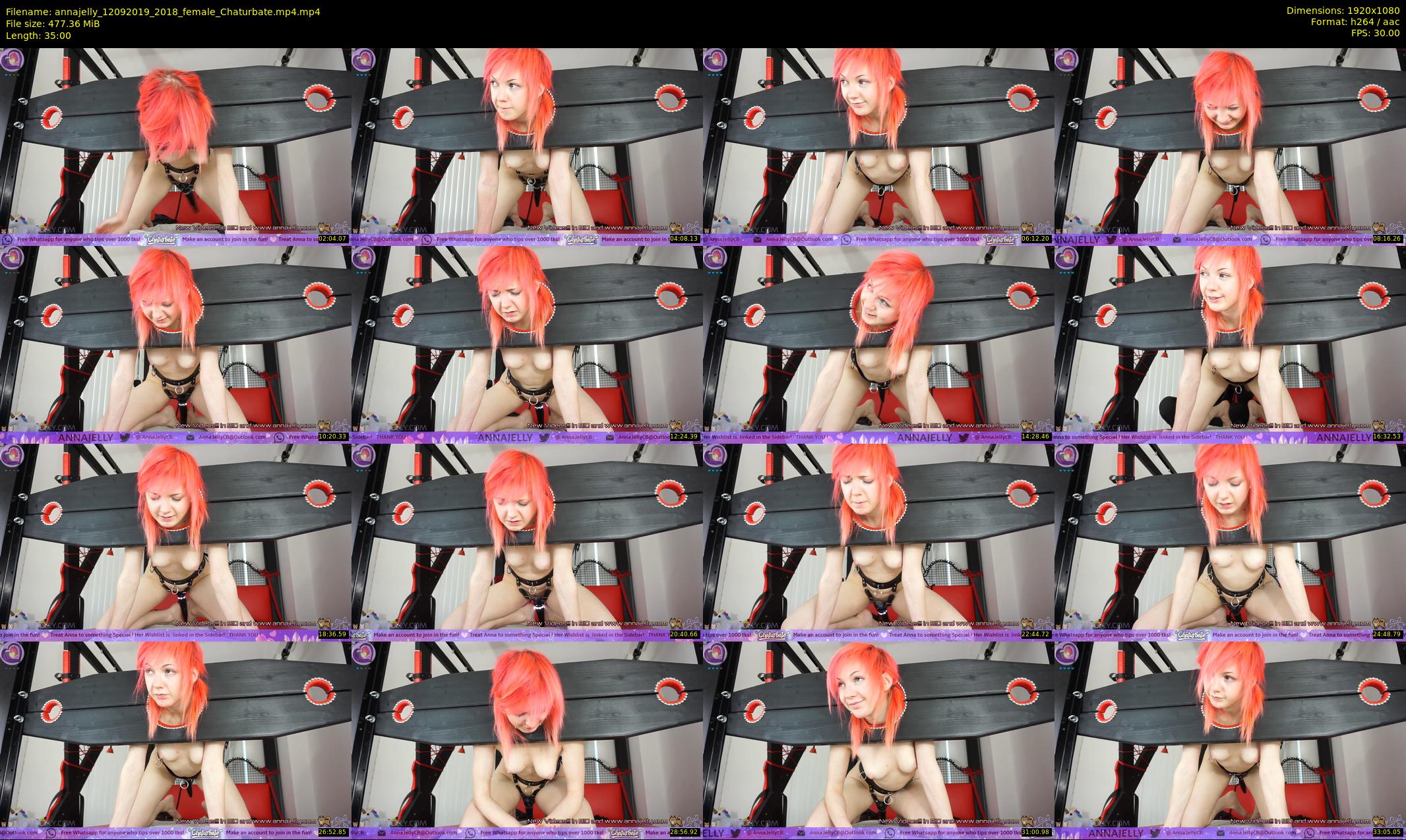 annajelly — 35 minute Chaturbate couple cam show recording, 1080p, Sep 12, 2019