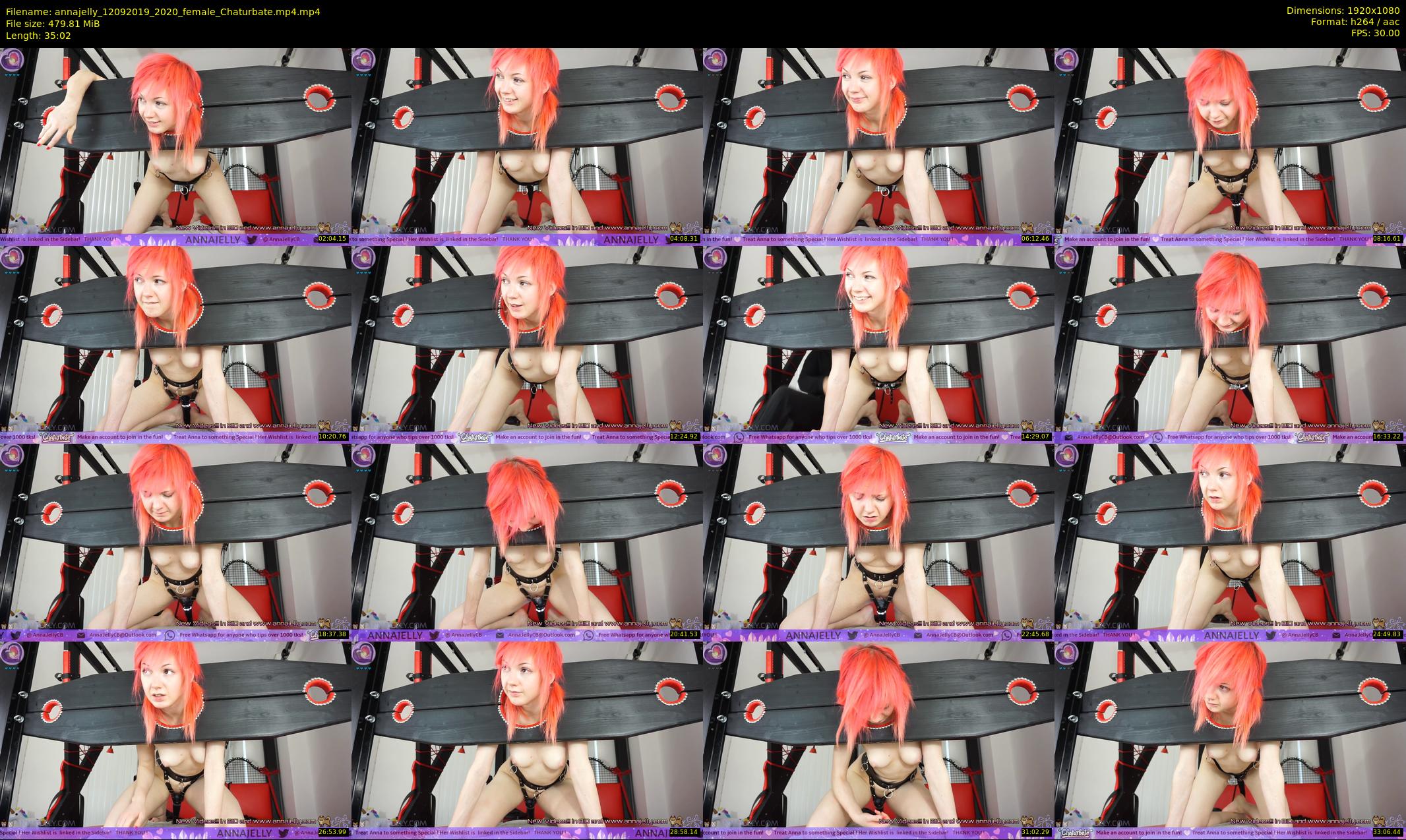 annajelly — 36 minute Chaturbate couple cam show recording, 1080p, Sep 12, 2019