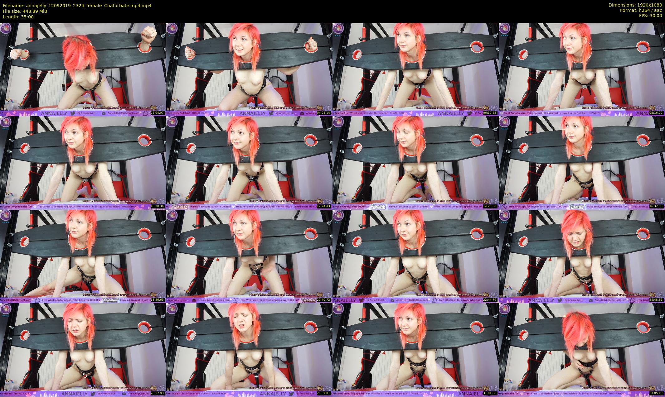 annajelly — 35 minute Chaturbate couple cam show recording, 1080p, Sep 12, 2019