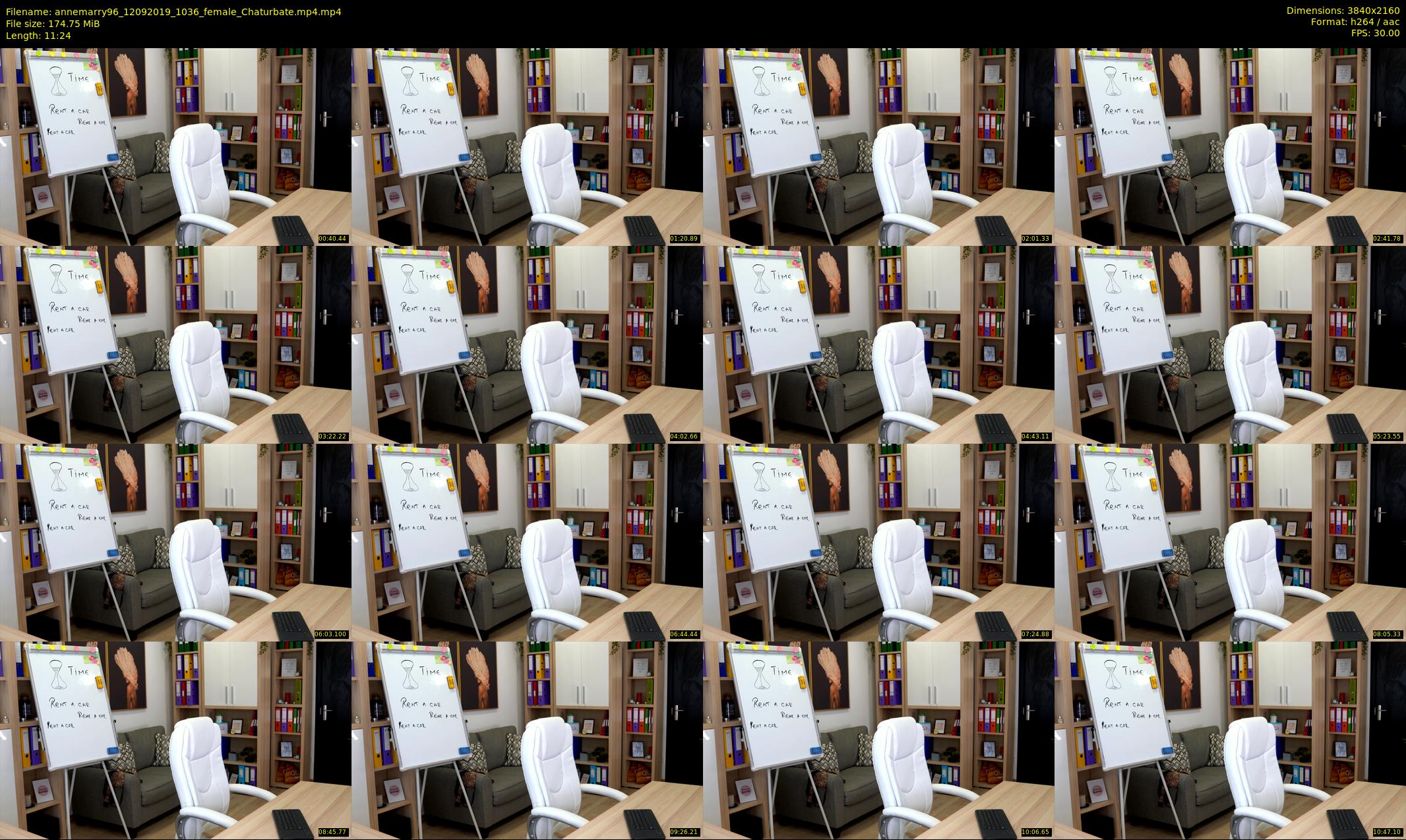 annemarry96 — 12 minute Chaturbate female cam show recording, 4K, Sep 12, 2019