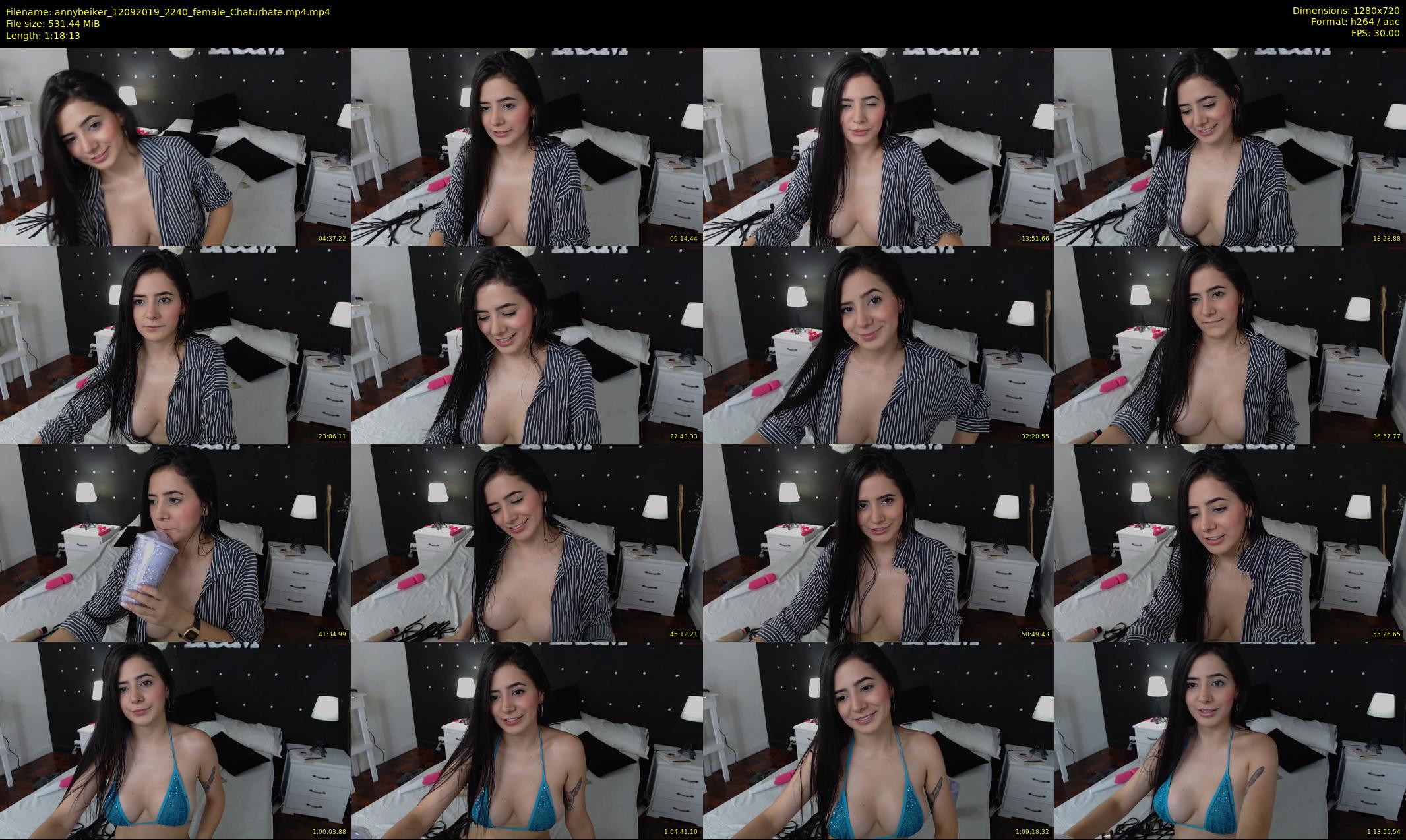 annybeiker — 79 minute Chaturbate female cam show recording, 720p, Sep 12, 2019