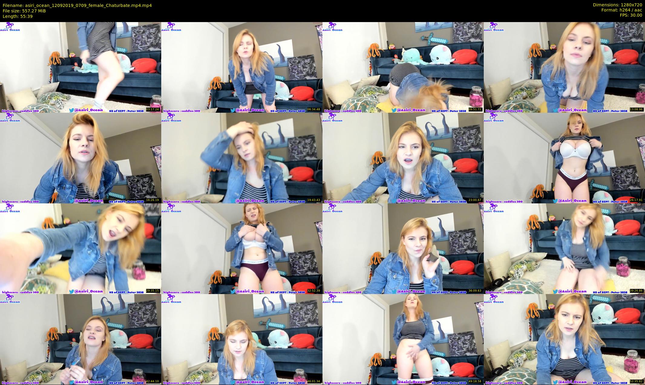 asiri_ocean — 56 minute Chaturbate female cam show recording, 720p, Sep 12, 2019