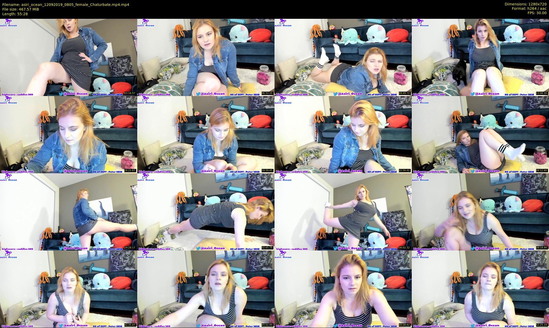asiri_ocean — 56 minute Chaturbate female cam show recording, 720p, Sep 12, 2019
