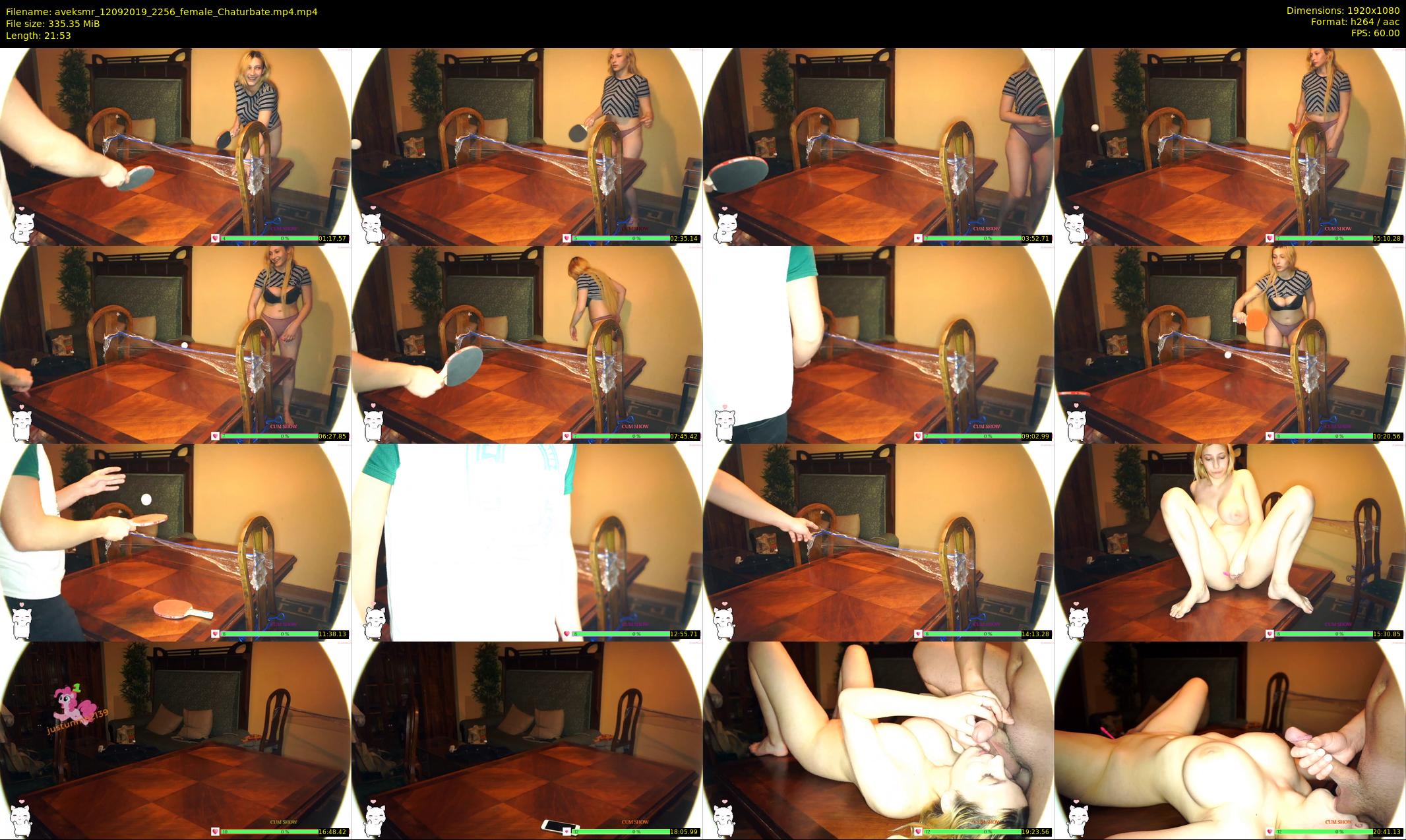 aveksmr — 22 minute Chaturbate couple cam show recording, 1080p, Sep 12, 2019