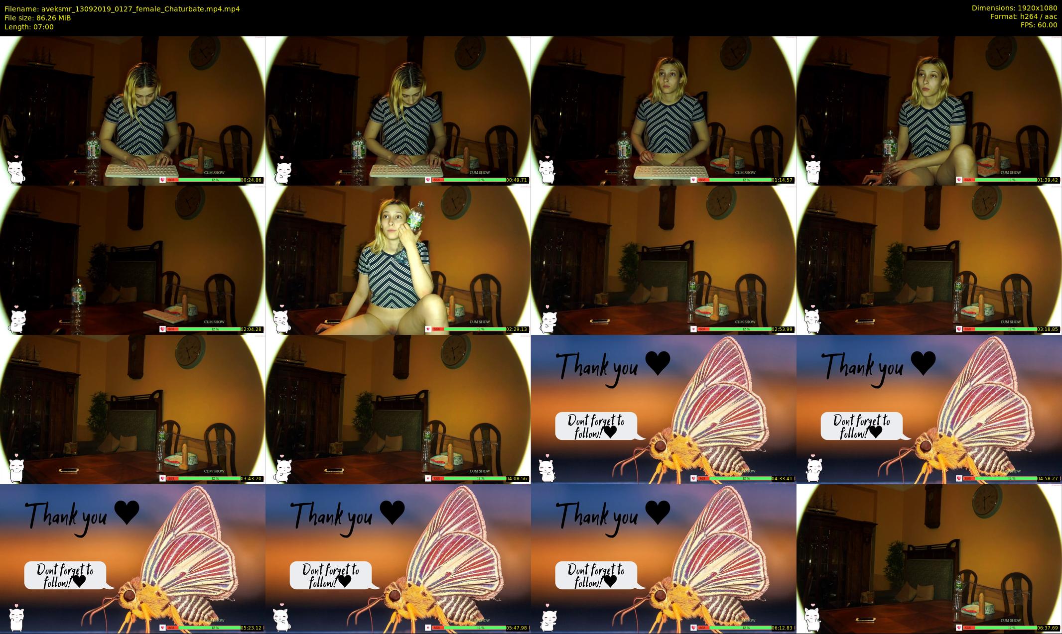aveksmr — 7 minute Chaturbate couple cam show recording, 1080p, Sep 13, 2019