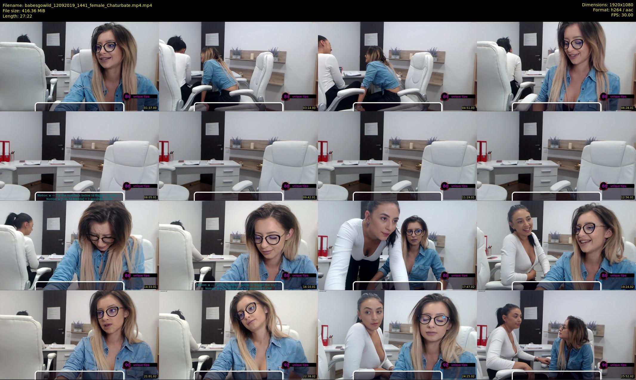babesgowild — 28 minute Chaturbate couple cam show recording, 1080p, Sep 12, 2019