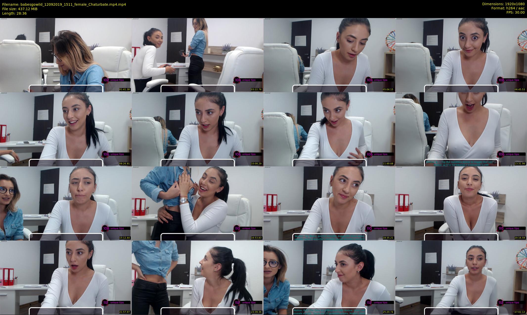 babesgowild — 29 minute Chaturbate couple cam show recording, 1080p, Sep 12, 2019