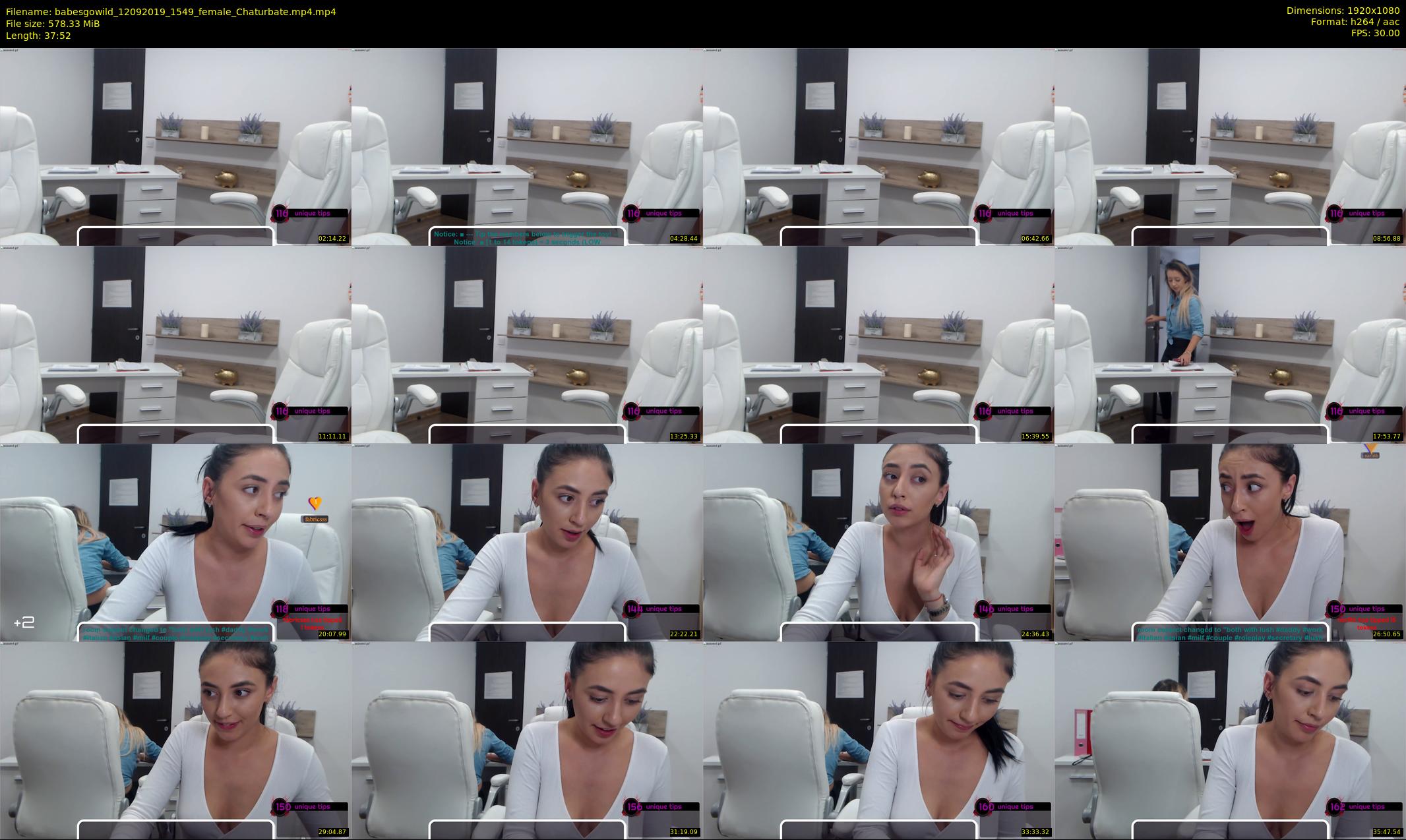 babesgowild — 38 minute Chaturbate couple cam show recording, 1080p, Sep 12, 2019