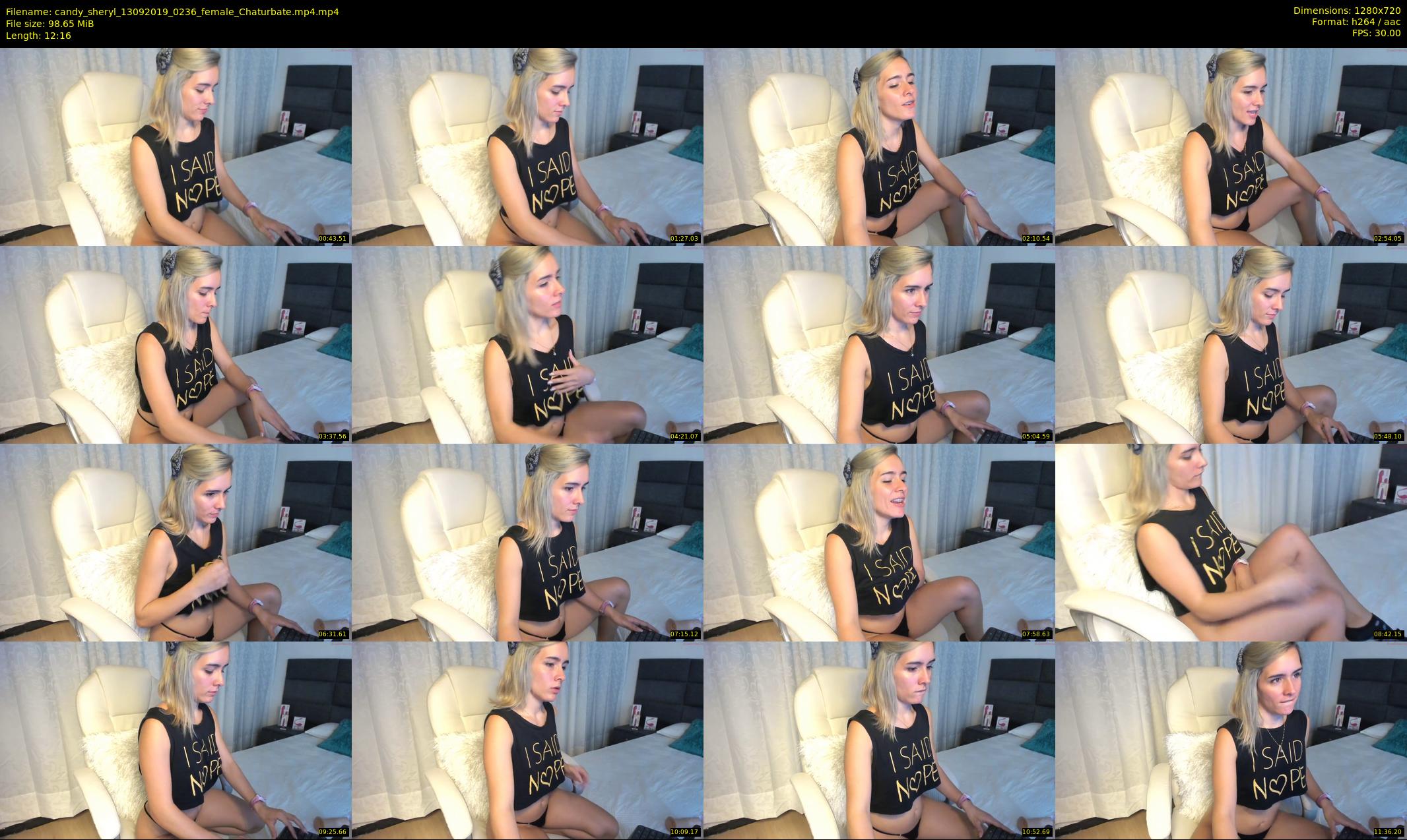 candy_sheryl — 13 minute Chaturbate female cam show recording, 720p, Sep 13, 2019
