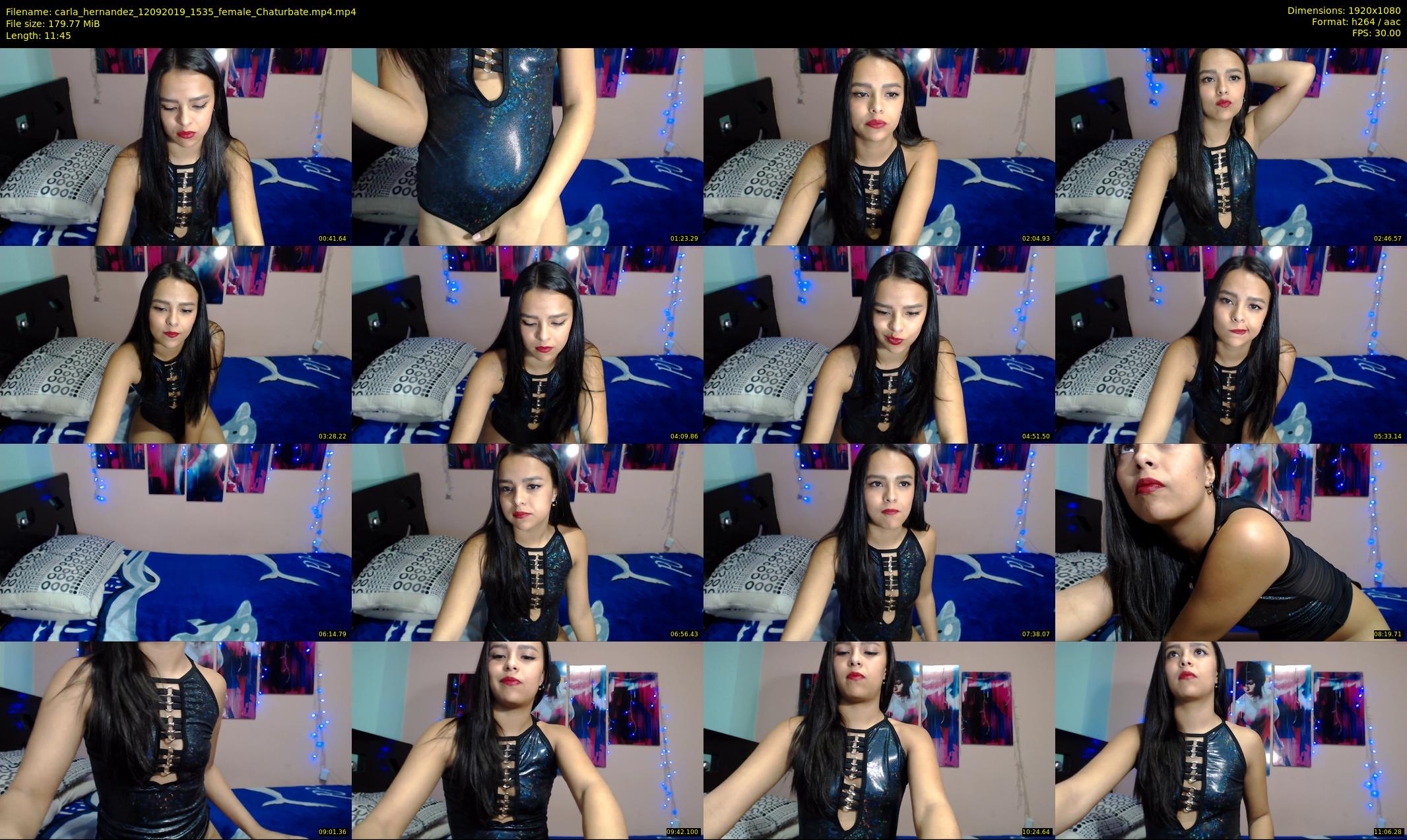carla_hernandez — 12 minute Chaturbate female cam show recording, 1080p, Sep 12, 2019
