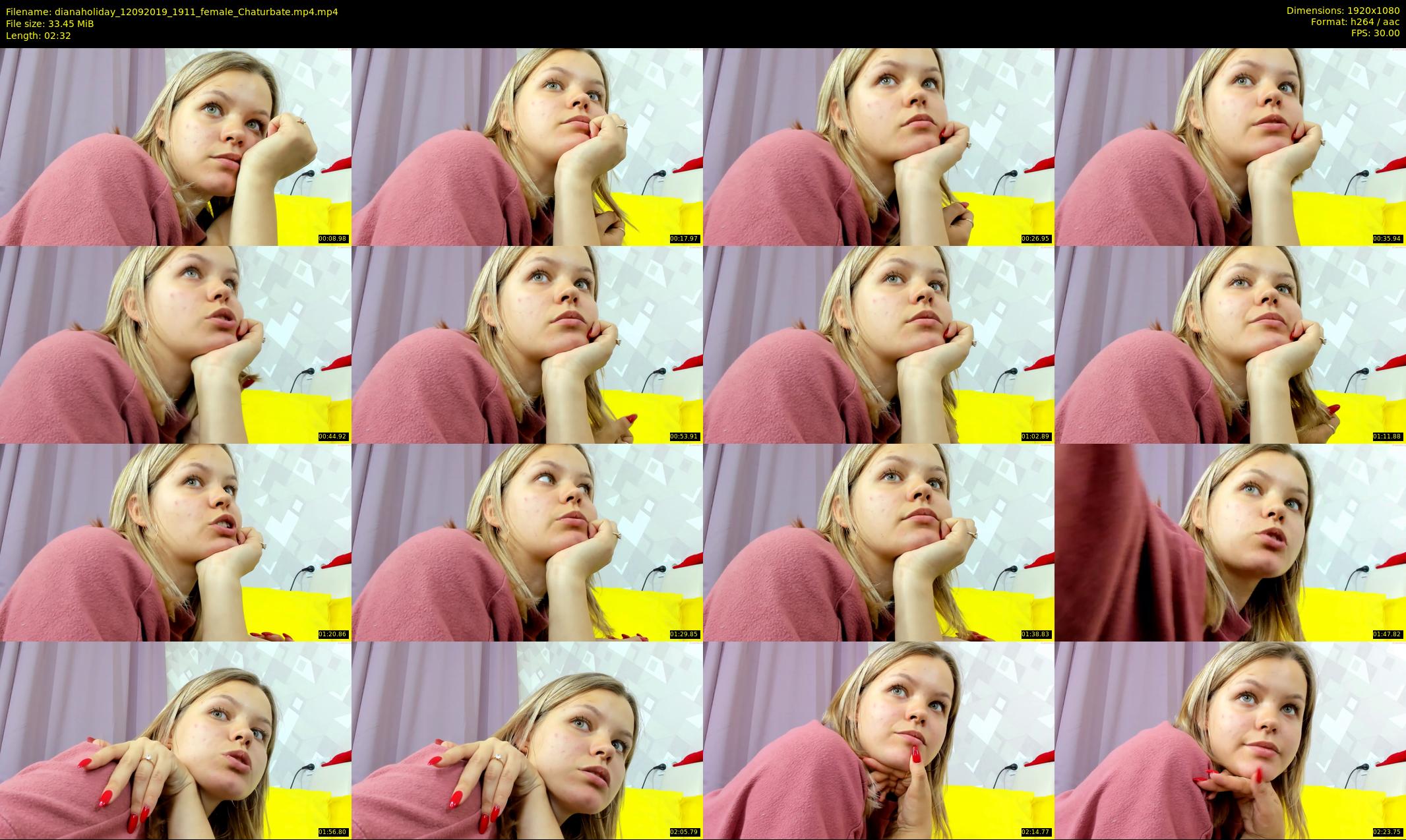 dianaholiday — 3 minute Chaturbate female cam show recording, 1080p, Sep 12, 2019