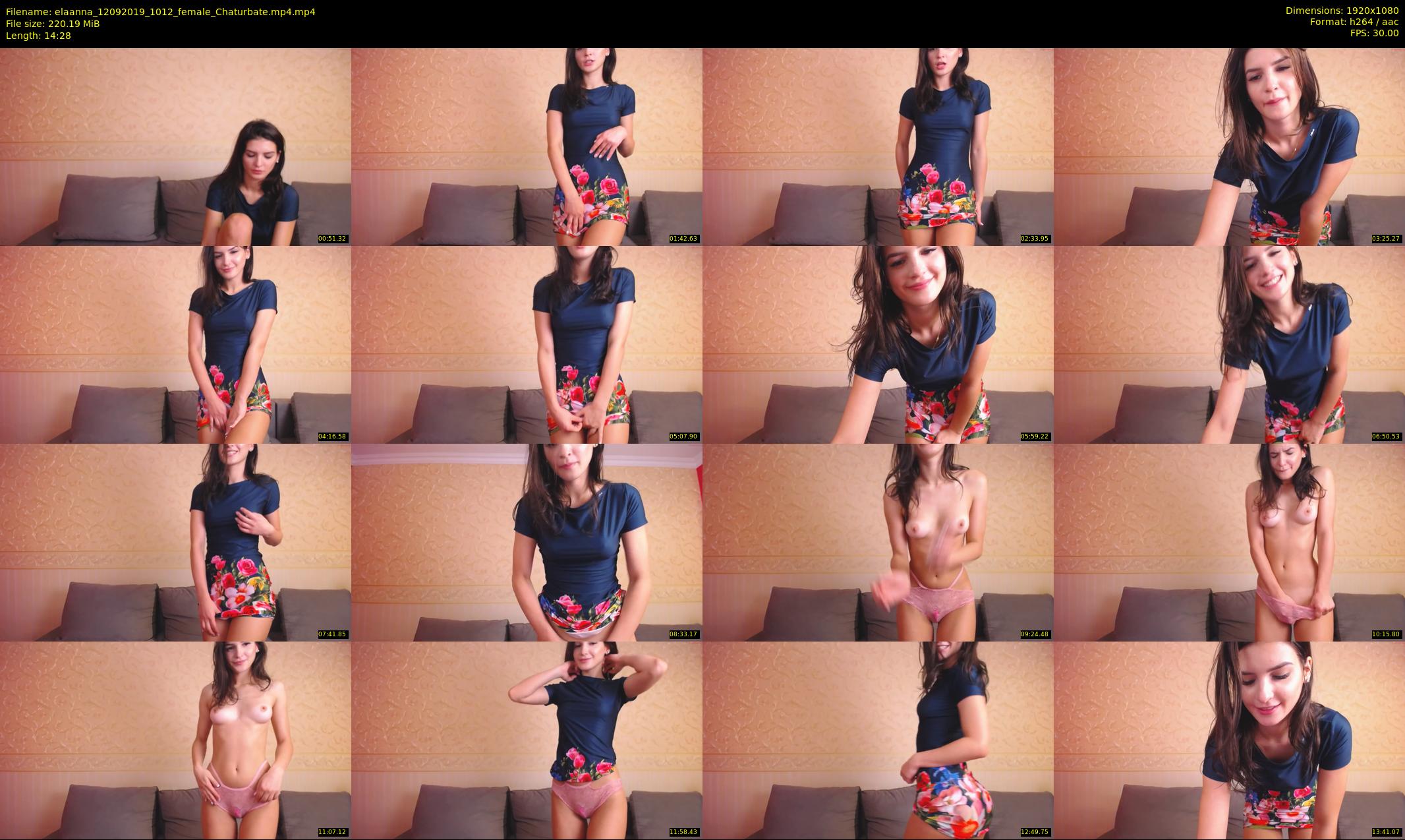 elaanna — 15 minute Chaturbate female cam show recording, 1080p, Sep 12, 2019