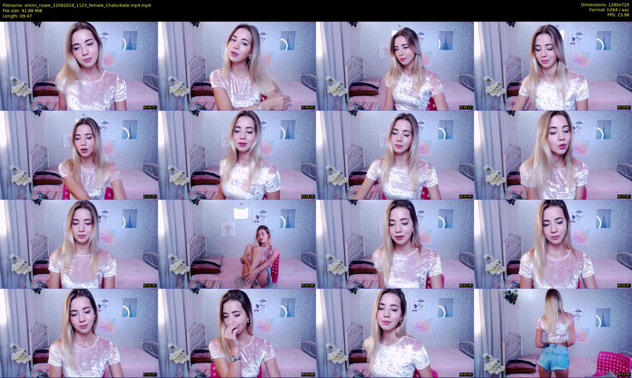 emmi_rosee — 10 minute Chaturbate female cam show recording, 720p, Sep 12, 2019