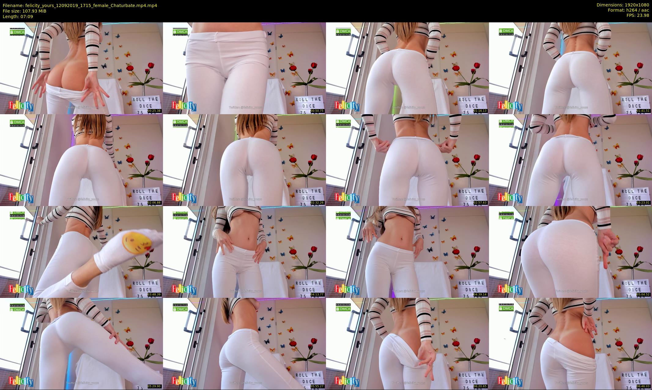 felicity_yours — 8 minute Chaturbate female cam show recording, 1080p, Sep 12, 2019