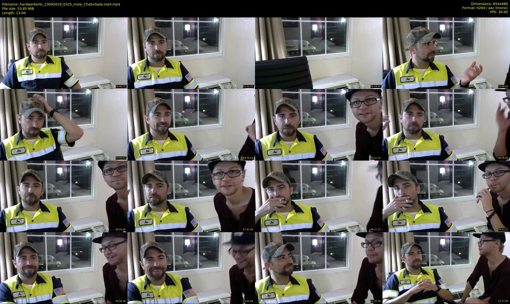 hardworkertn — 13 minute Chaturbate male cam show recording, 480p, Sep 13, 2019