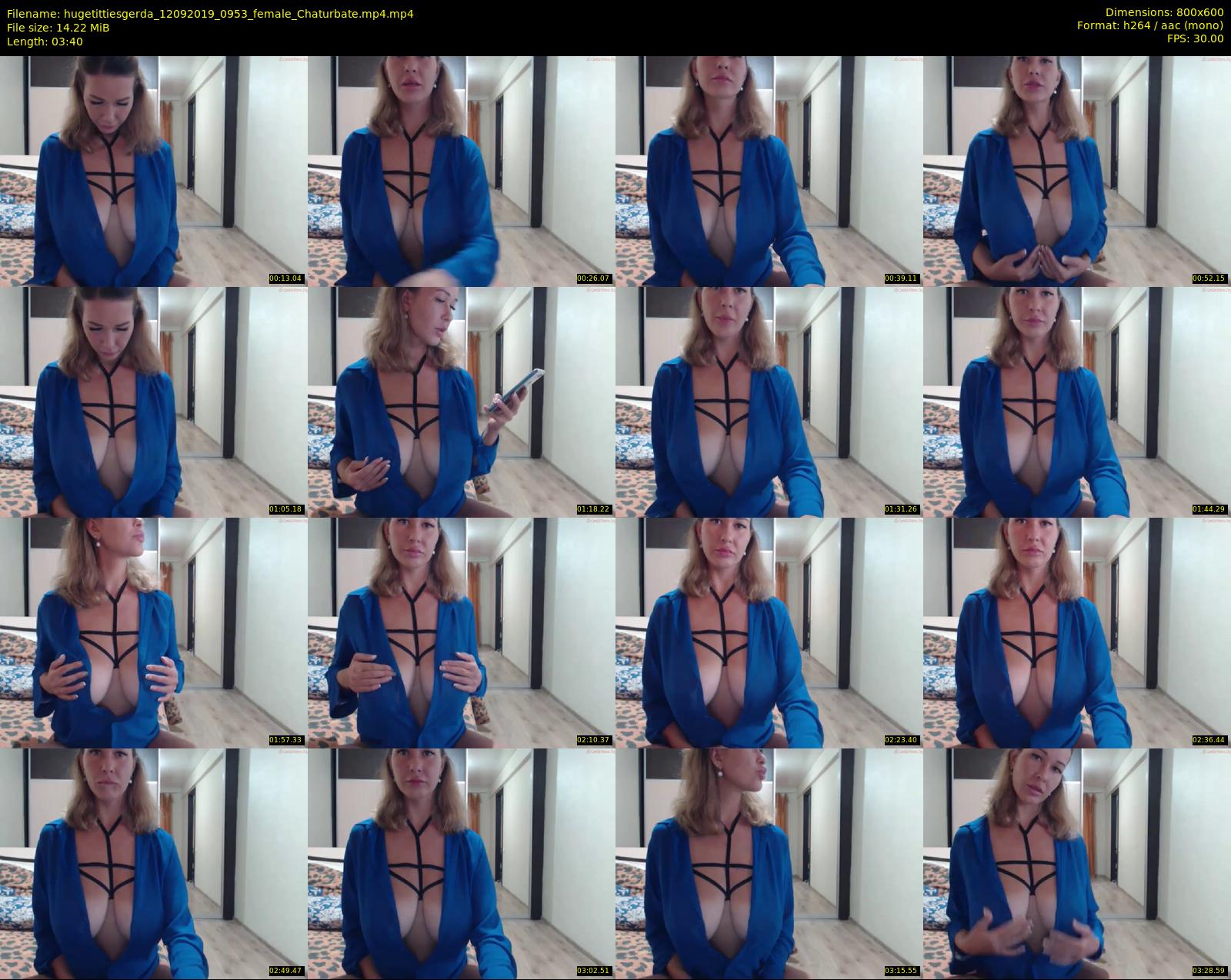 hugetittiesgerda — 4 minute Chaturbate female cam show recording, 480p, Sep 12, 2019