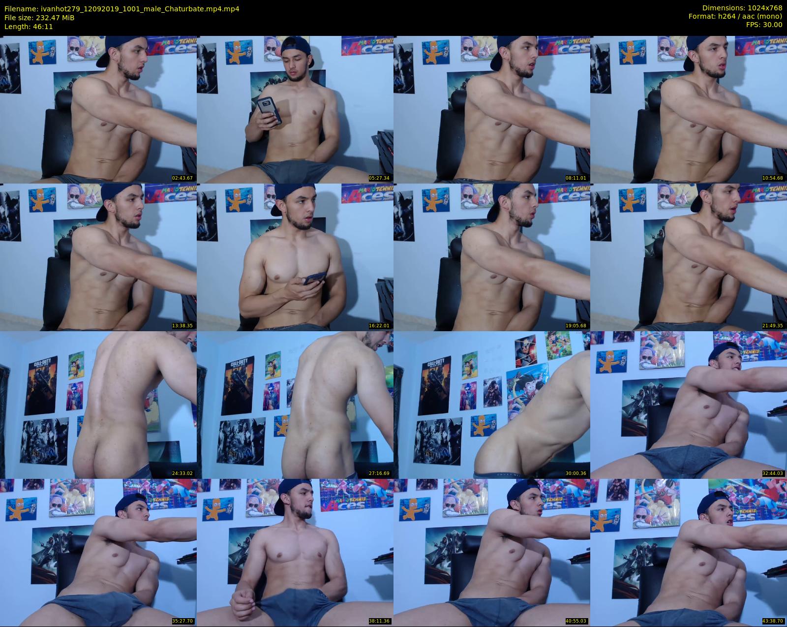 ivanhot279 — 47 minute Chaturbate male cam show recording, 720p, Sep 12, 2019