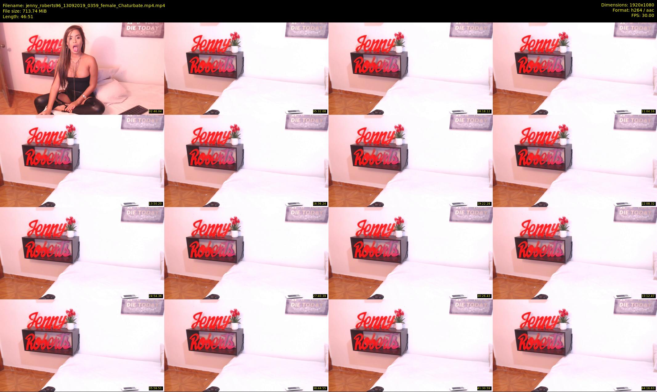 jenny_roberts96 — 47 minute Chaturbate female cam show recording, 1080p, Sep 13, 2019