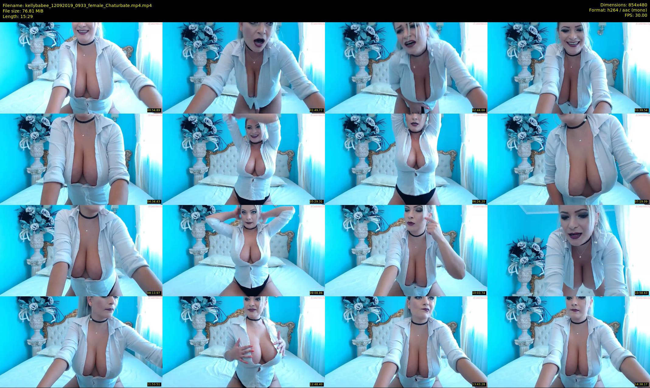 kellybabee — 16 minute Chaturbate female cam show recording, 480p, Sep 12, 2019