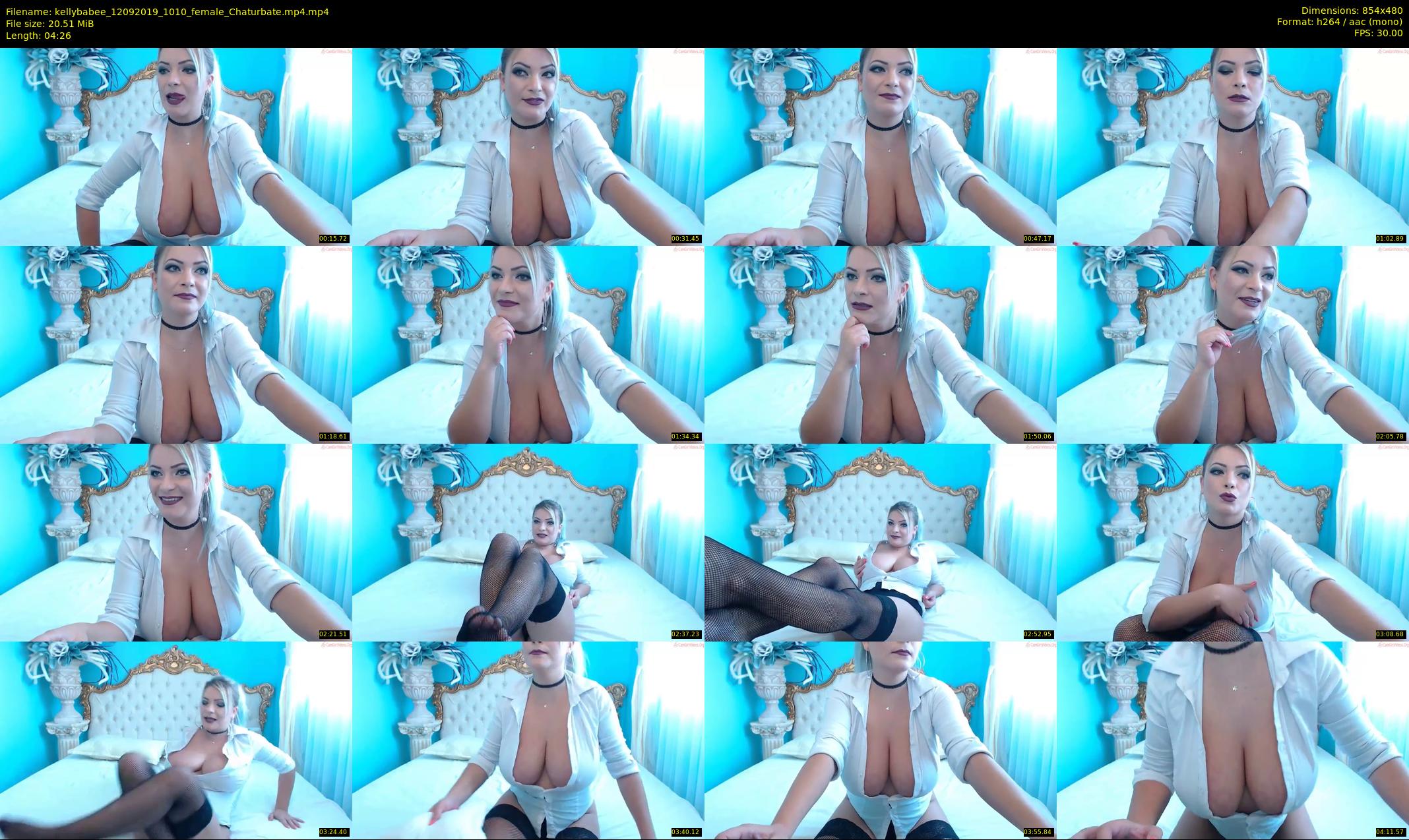 kellybabee — 5 minute Chaturbate female cam show recording, 480p, Sep 12, 2019
