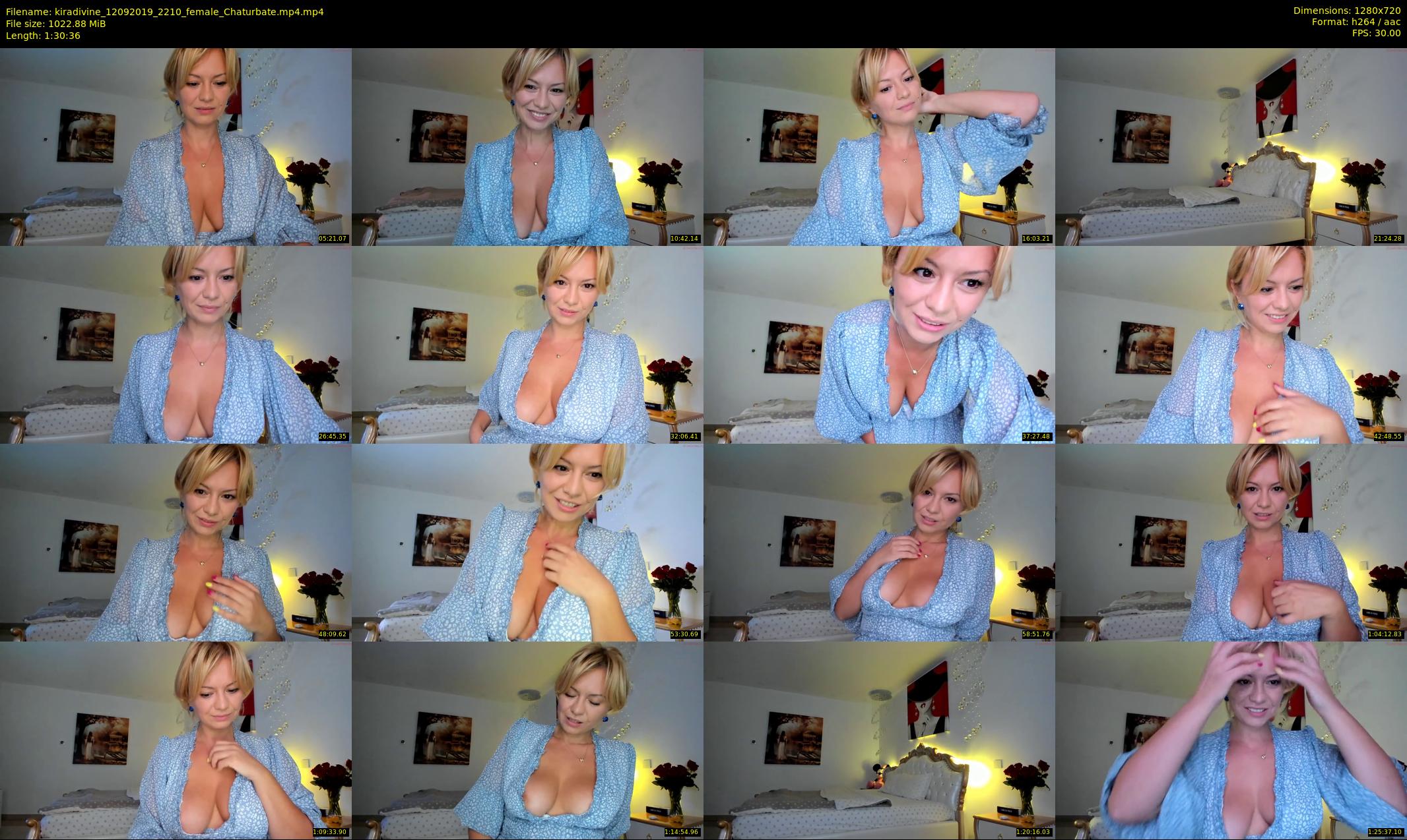 kiradivine — 91 minute Chaturbate female cam show recording, 720p, Sep 12, 2019